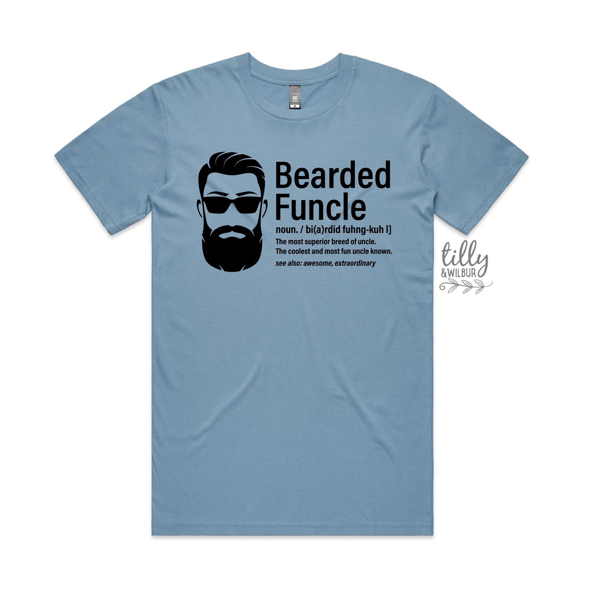 Bearded Funcle T-Shirt, Funny Uncle T-Shirt, Funny Uncle Gift, Pregnancy Announcement To Uncle, Shirts For Uncles, Funcle T-Shirt, Uncle Top