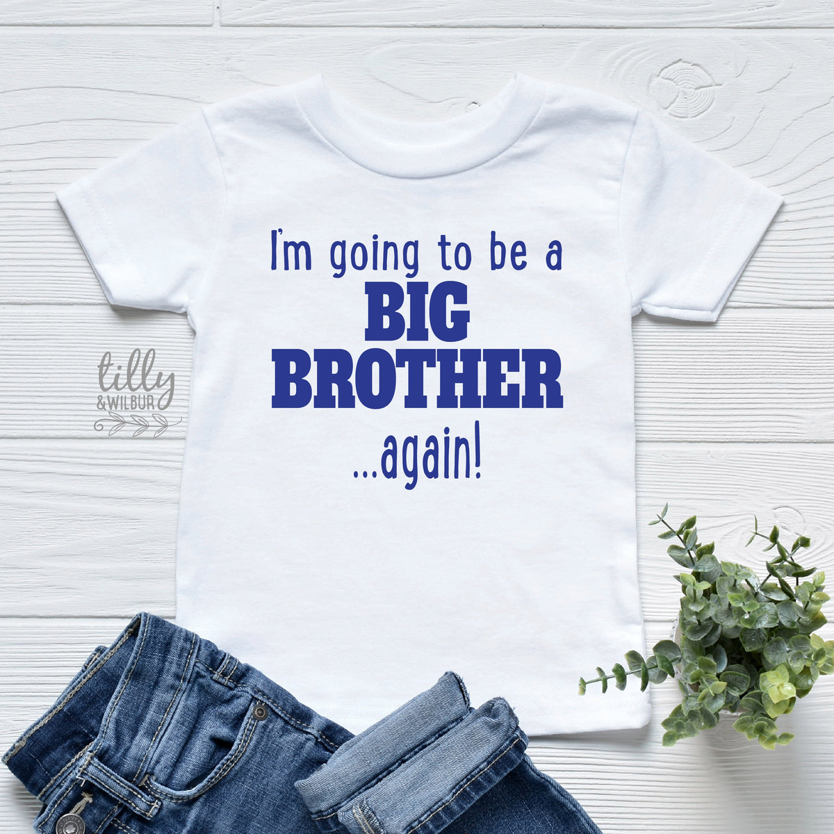 I&#39;m Going To Be A Big Brother... Again! Big Brother Again T-Shirt, Big Brother T-Shirt, Pregnancy Announcement, Sibling Shirt, Brother Tee