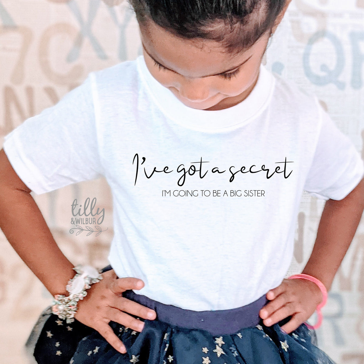 I&#39;ve Got A Secret, I&#39;m Going To Be A Big Sister T-Shirt for Girls, Big Sister Shirt, Pregnancy Announcement, Big Sis