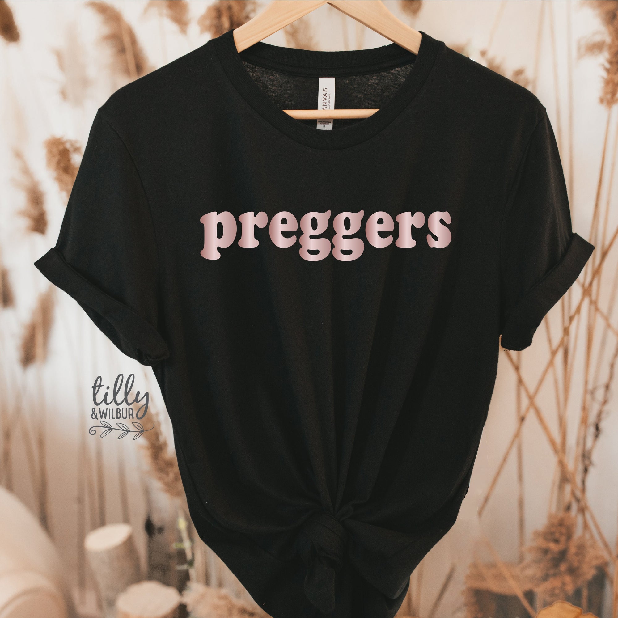 Preggers Women's T-Shirt, Pregnancy Announcement T-Shirt, Pregnancy T-Shirt, We're Having A Baby, Announcement Tee, I'm Pregnant,