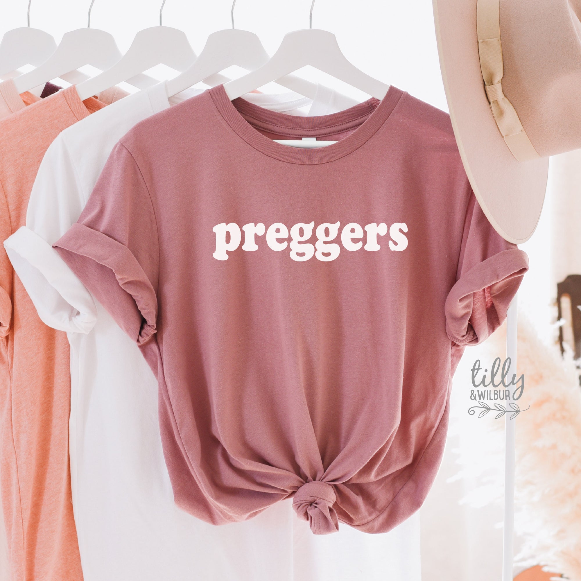 Preggers Women's T-Shirt, Pregnancy Announcement T-Shirt, Pregnancy T-Shirt, We're Having A Baby, Announcement Tee, I'm Pregnant,