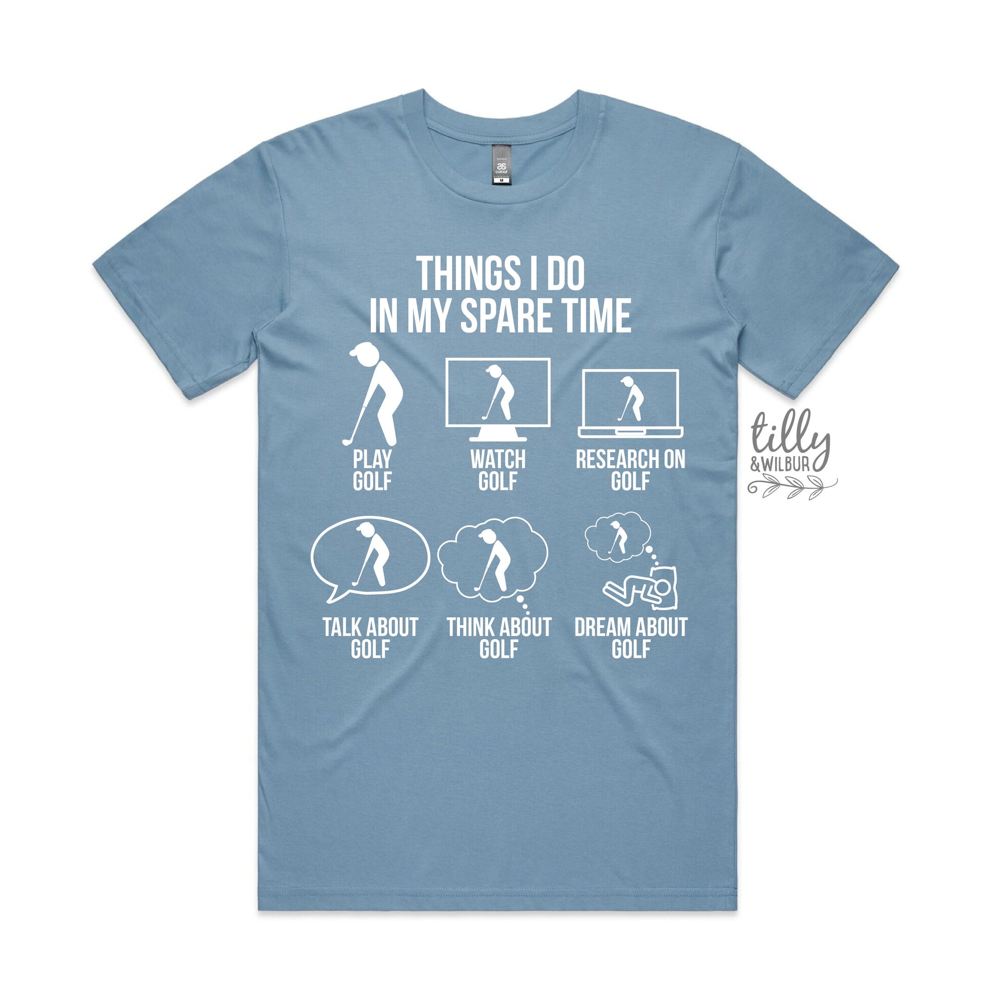 Golf T-Shirt, Things I Do In My Spare Time, Men's Golf T-Shirt, Funny Golf T-Shirt, Funny Dad T-Shirt, Golfer Gift, Men's Birthday, Golfing