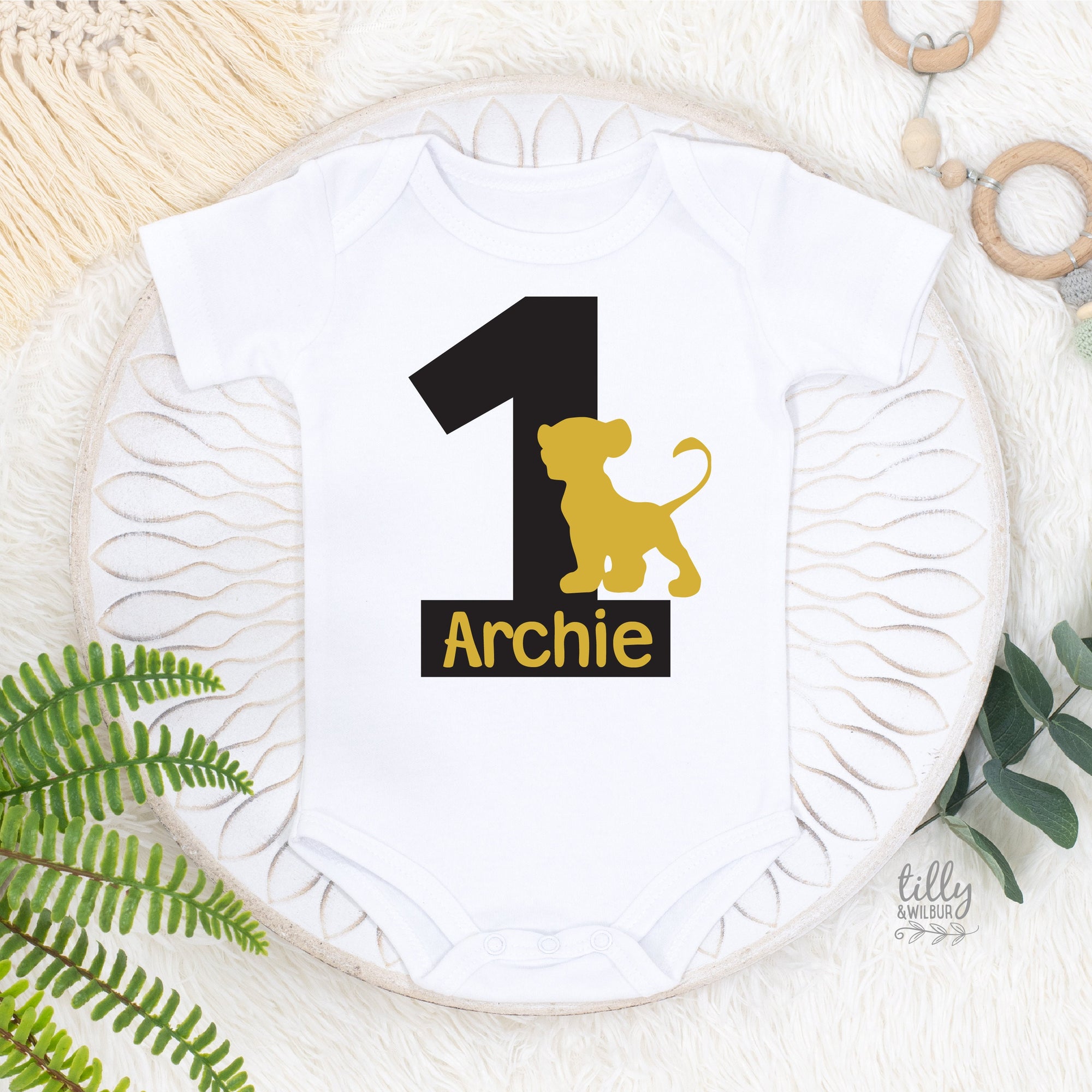 1st Birthday Lion King Onesie, Simba Theme Birthday Party, Personalised Birthday Bodysuit, Lion King Birthday Romper, First Birthday T-Shirt