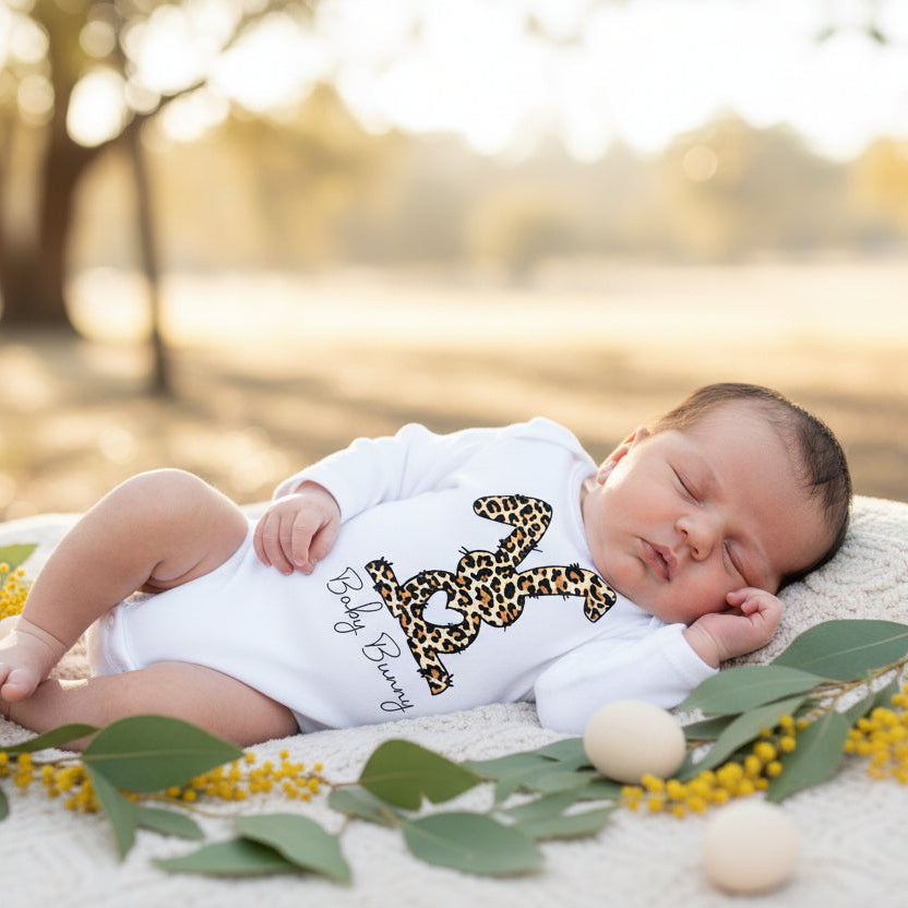 baby bunny easter bodysuit leopard bunny baby outfit australia newborn easter clothes