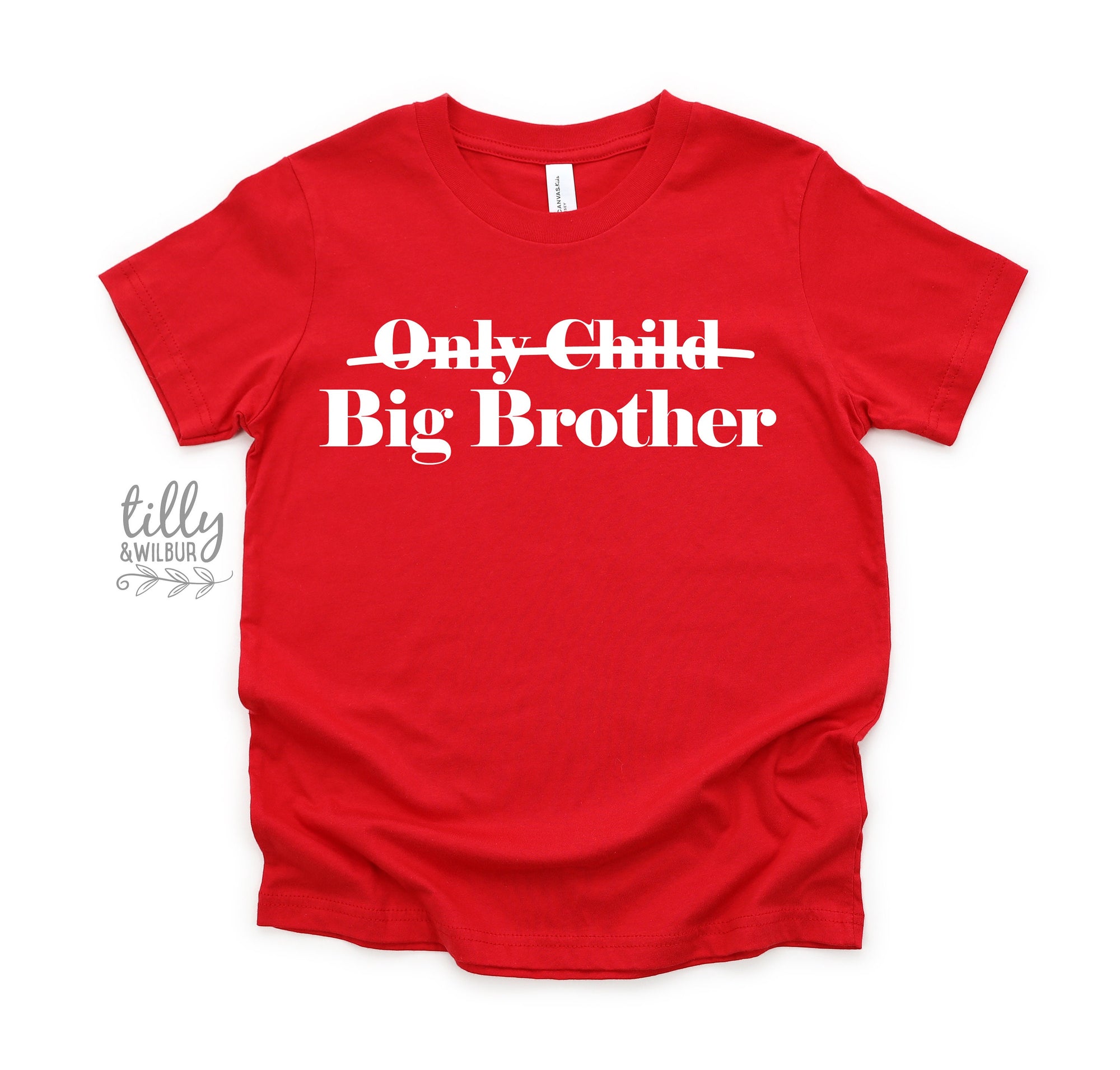 Only Child Big Brother T-Shirt For Boys, Future Big Brother T-Shirt For Boys, Big Brother Announcement Gift, Pregnancy Announcement Shirt