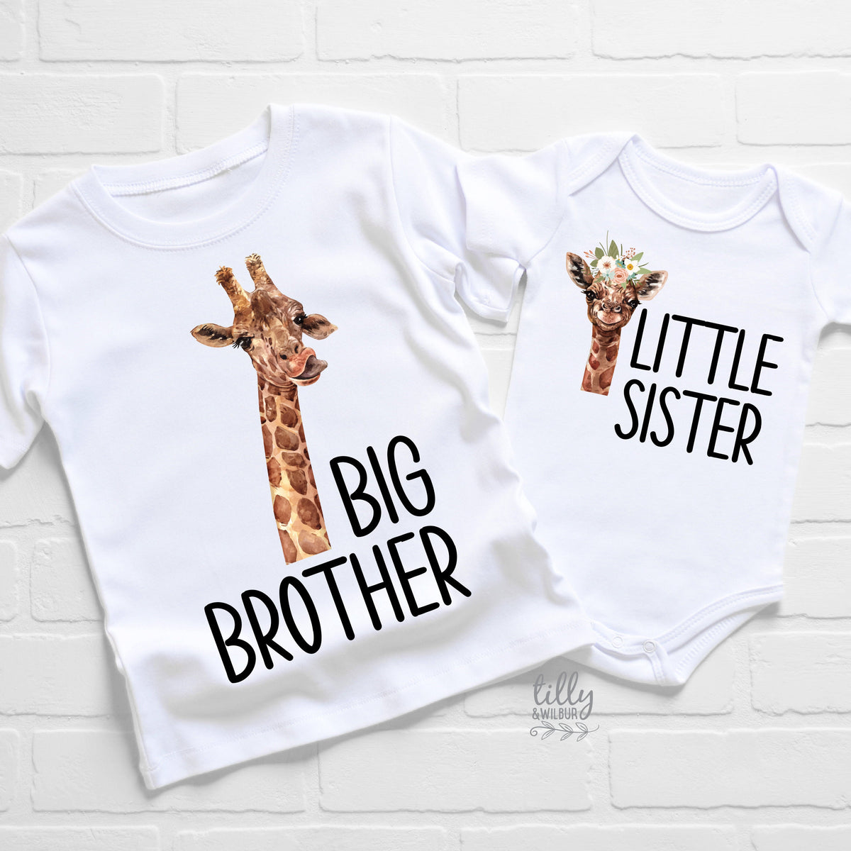 Big Brother Little Sister Set, Matching Sibling Outfits, Sibling T-Shirts, Big Brother Shirt, Little Sister Bodysuit, New Baby Gift, Newborn