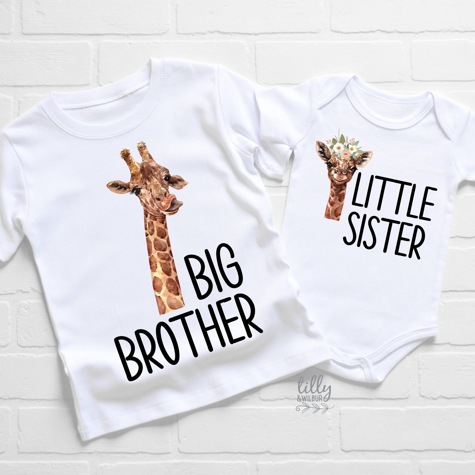 Big Brother Little Sister Set, Matching Sibling Outfits, Sibling T-Shirts, Big Brother Shirt, Little Sister Bodysuit, New Baby Gift, Newborn