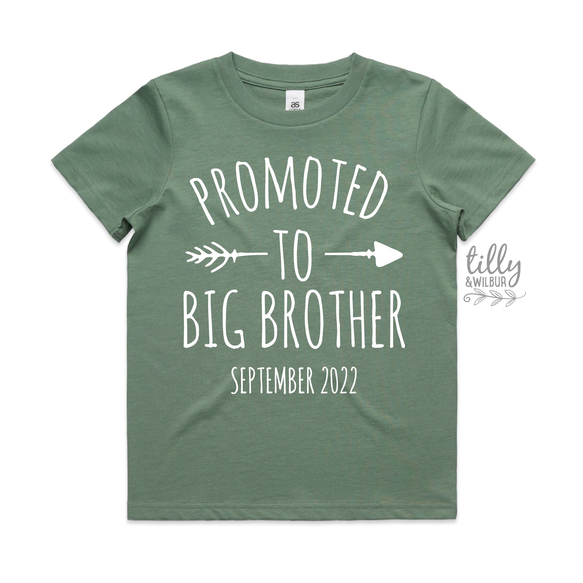 Promoted To Big Brother T-Shirt For Boys, Personalised Due Date, Big Brother Shirt, I&#39;m Going To Be A Big Brother, Pregnancy Announcement