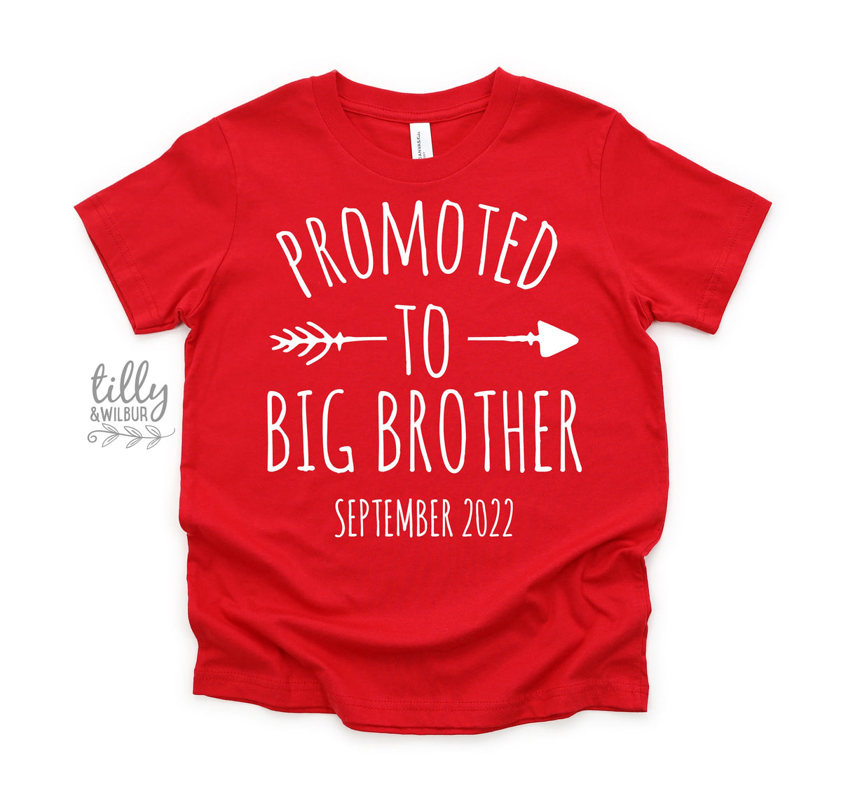 Promoted To Big Brother T-Shirt For Boys, Personalised Due Date, Big Brother Shirt, I&amp;#39;m Going To Be A Big Brother, Pregnancy Announcement