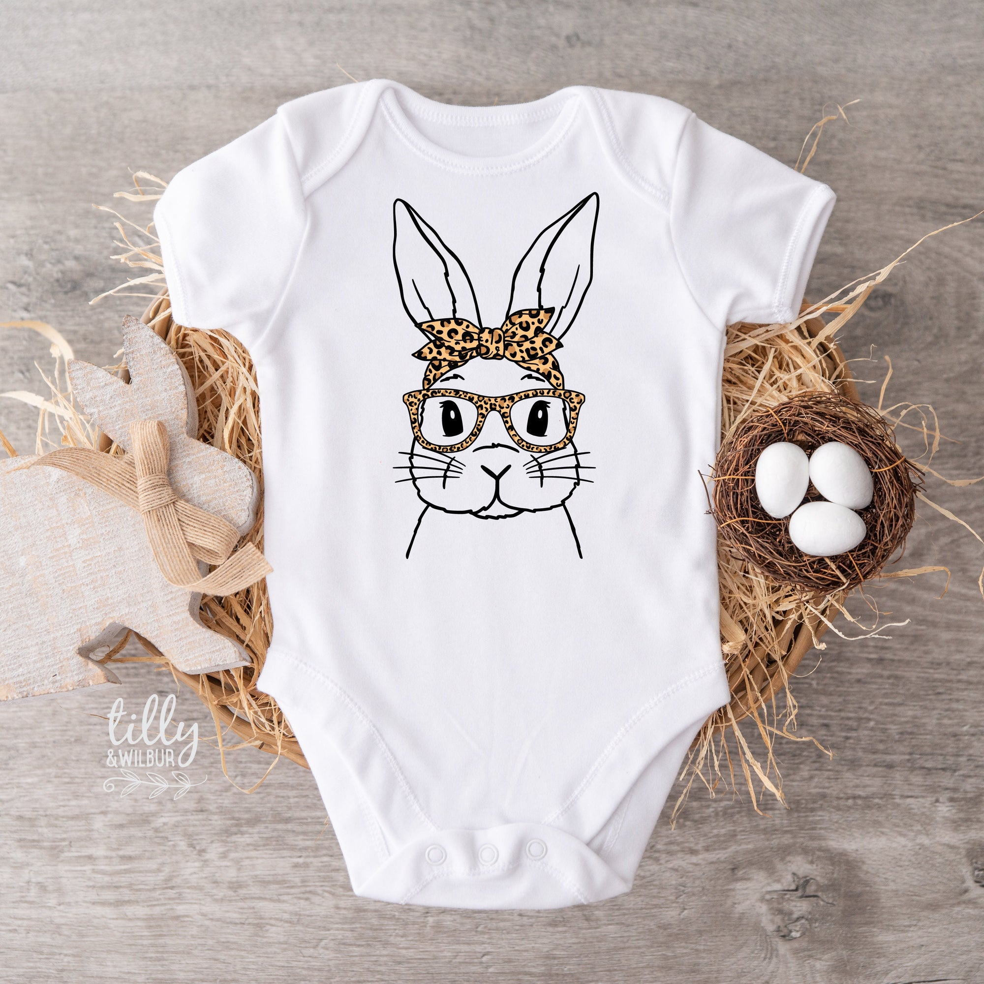 Easter Onesie, My 1st Easter Baby Bodysuit, First Easter Baby Bodysuit, Newborn Easter Gift, 1st Easter Outfit, Baby's 1st Easter, Leopard