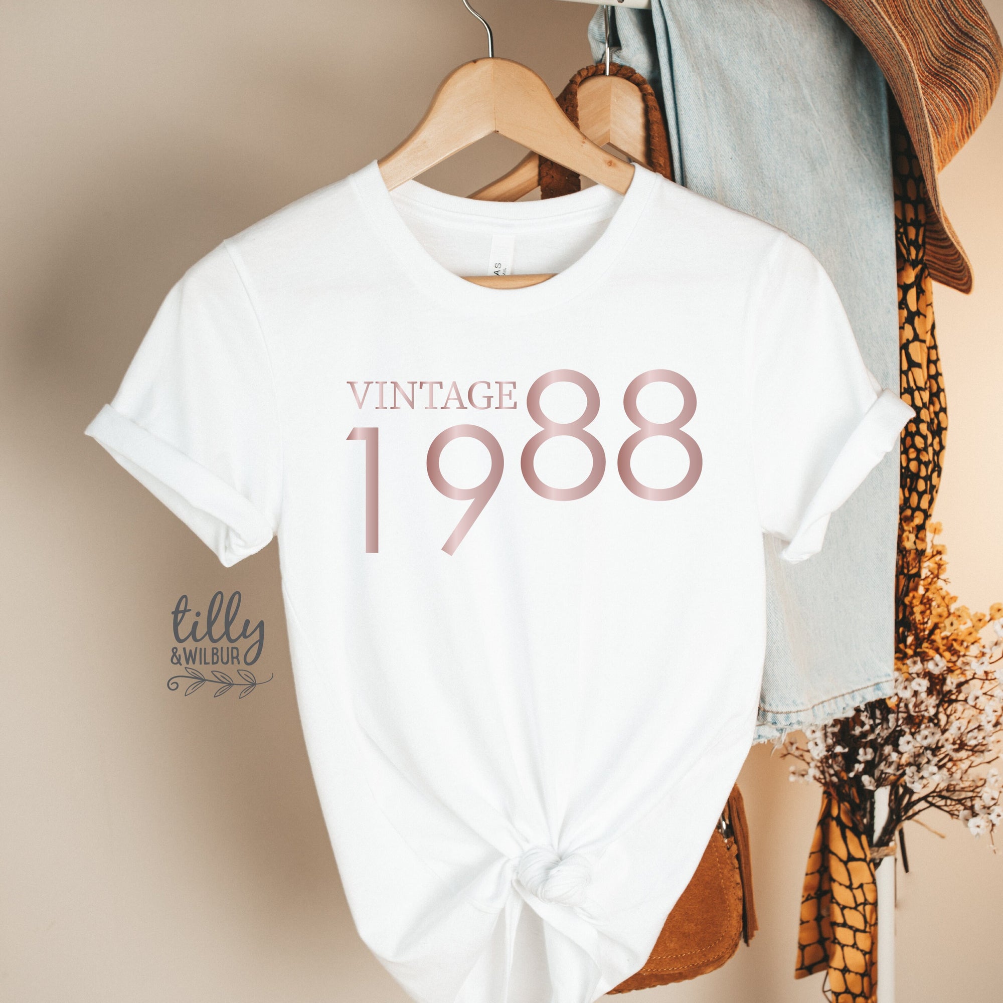 Vintage Birthday T-Shirt With Personalised Year, Limited Edition Birthday T-Shirt, Limited Edition T-Shirt, Personalised Birthday T-Shirt