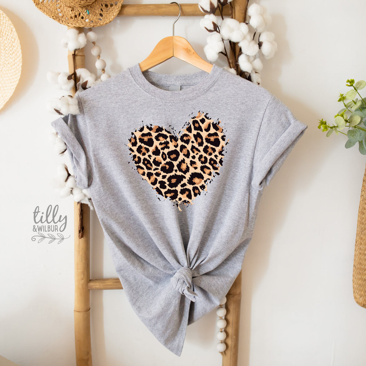 Leopard Print Heart T-Shirt, Valentine&amp;#39;s Day T-Shirt, Wife Gift, Girlfriend Gift, Valentine&amp;#39;s Day T-Shirt, Valentine&amp;#39;s Day Gift, Love Heart