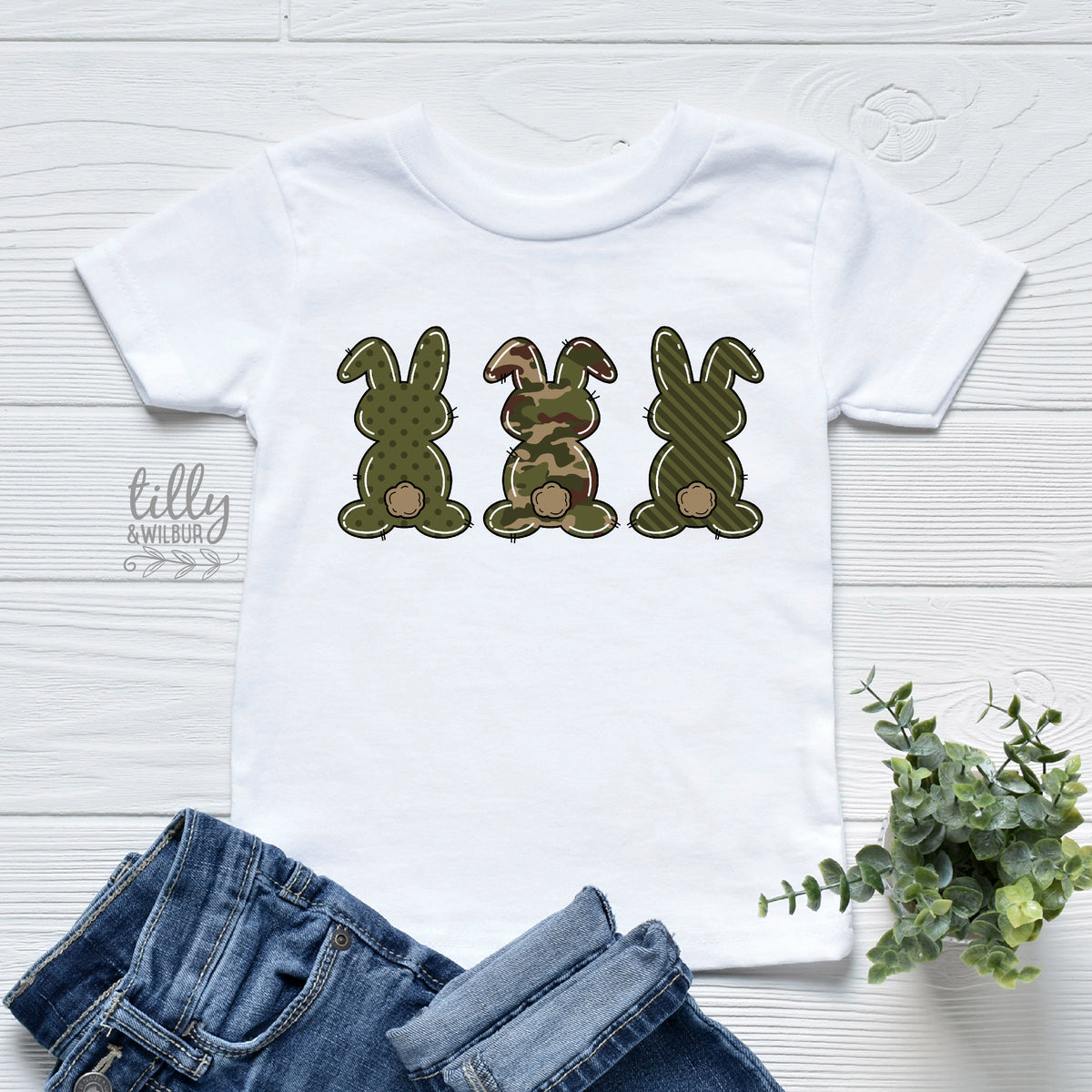 Easter T-Shirt, Boys Easter T-Shirt, Easter Egg Hunt T-Shirt, Boys Easter Gift, Boys Easter Outfit, Camo Bunny Rabbits, Camouflage Ester