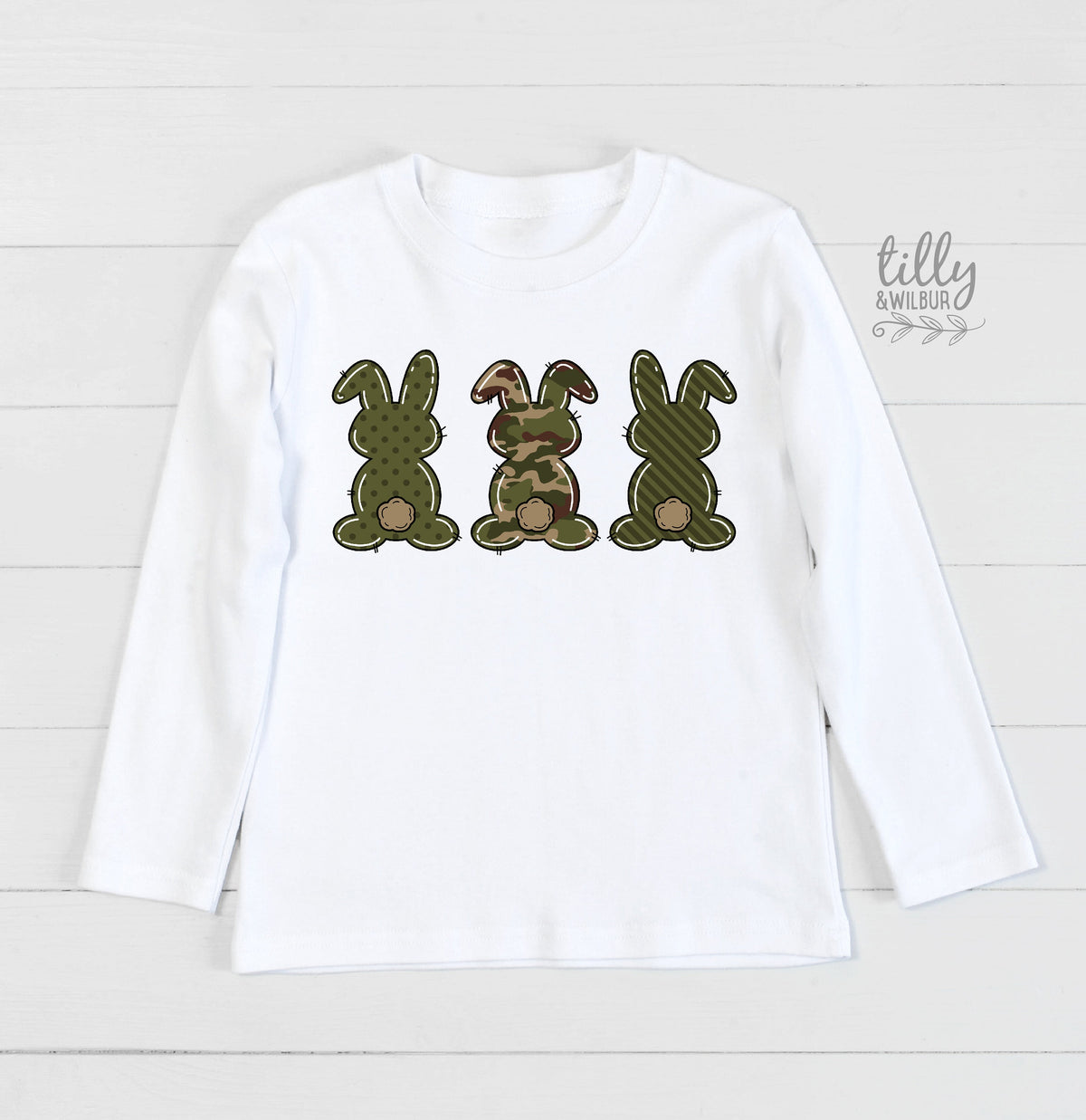 Easter T-Shirt, Boys Easter T-Shirt, Easter Egg Hunt T-Shirt, Boys Easter Gift, Boys Easter Outfit, Camo Bunny Rabbits, Camouflage Ester