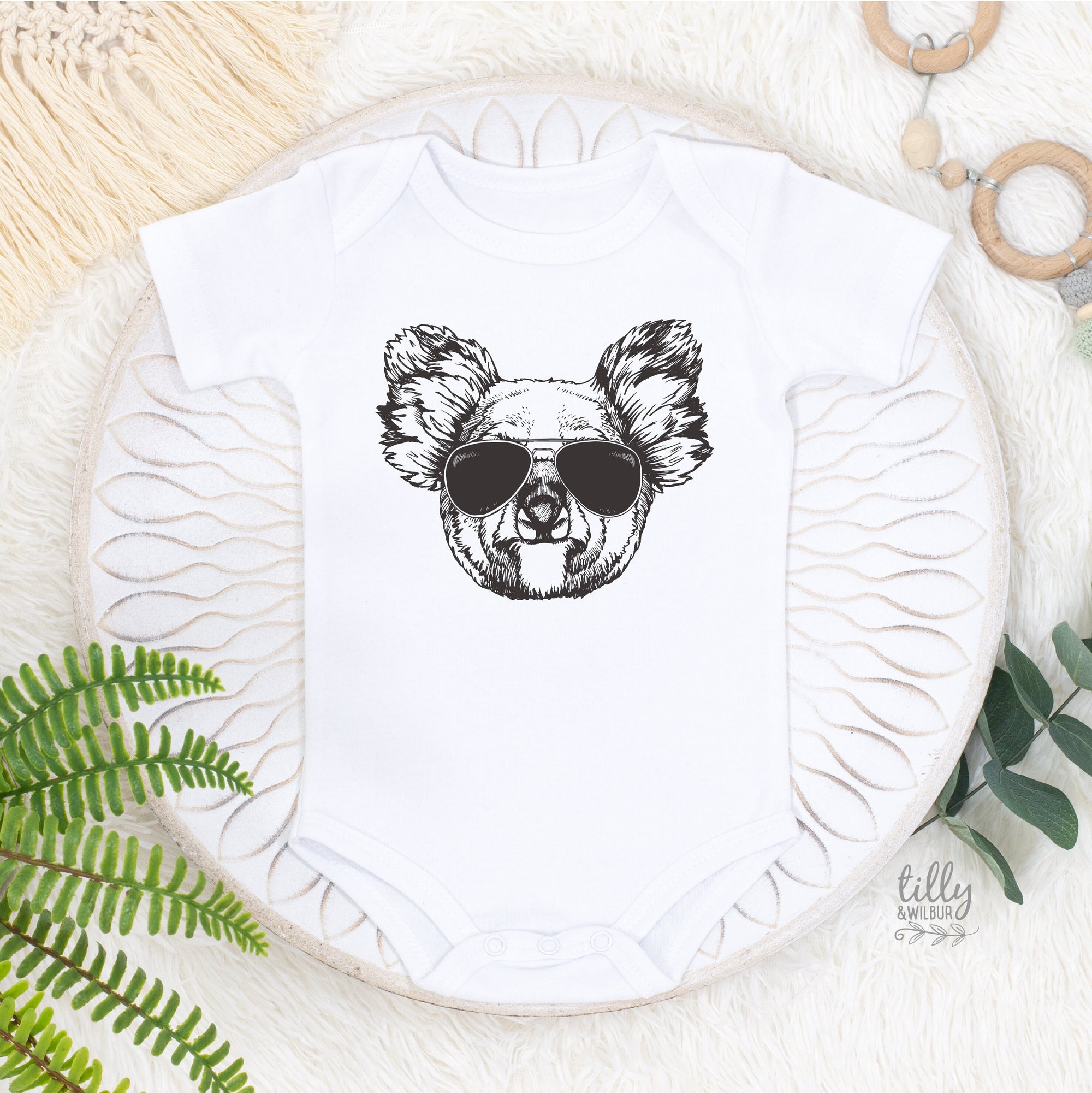 Koala In Sunglasses Bodysuit, Australian Baby Gift, Australiana Gift, Koala Baby Gift, Aussie Overseas Gift, New Baby, Overseas Baby Gift