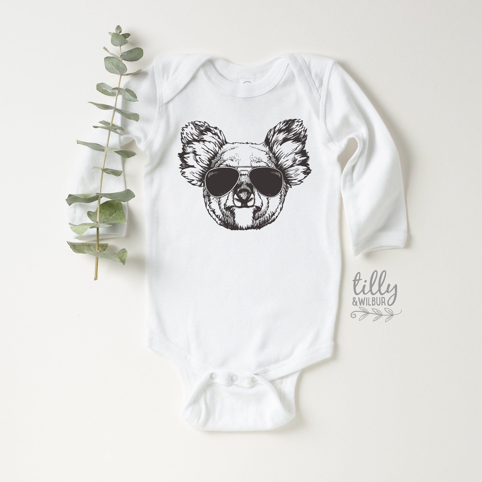 Koala In Sunglasses Bodysuit, Australian Baby Gift, Australiana Gift, Koala Baby Gift, Aussie Overseas Gift, New Baby, Overseas Baby Gift