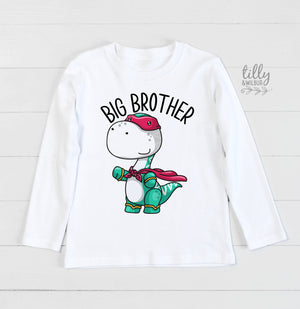 Big Brother T-Shirt, Promoted To Big Brother T-Shirt, Big Brother Shirt, I&#39;m Going To Be A Big Brother, Pregnancy Announcement, Dinosaur Tee