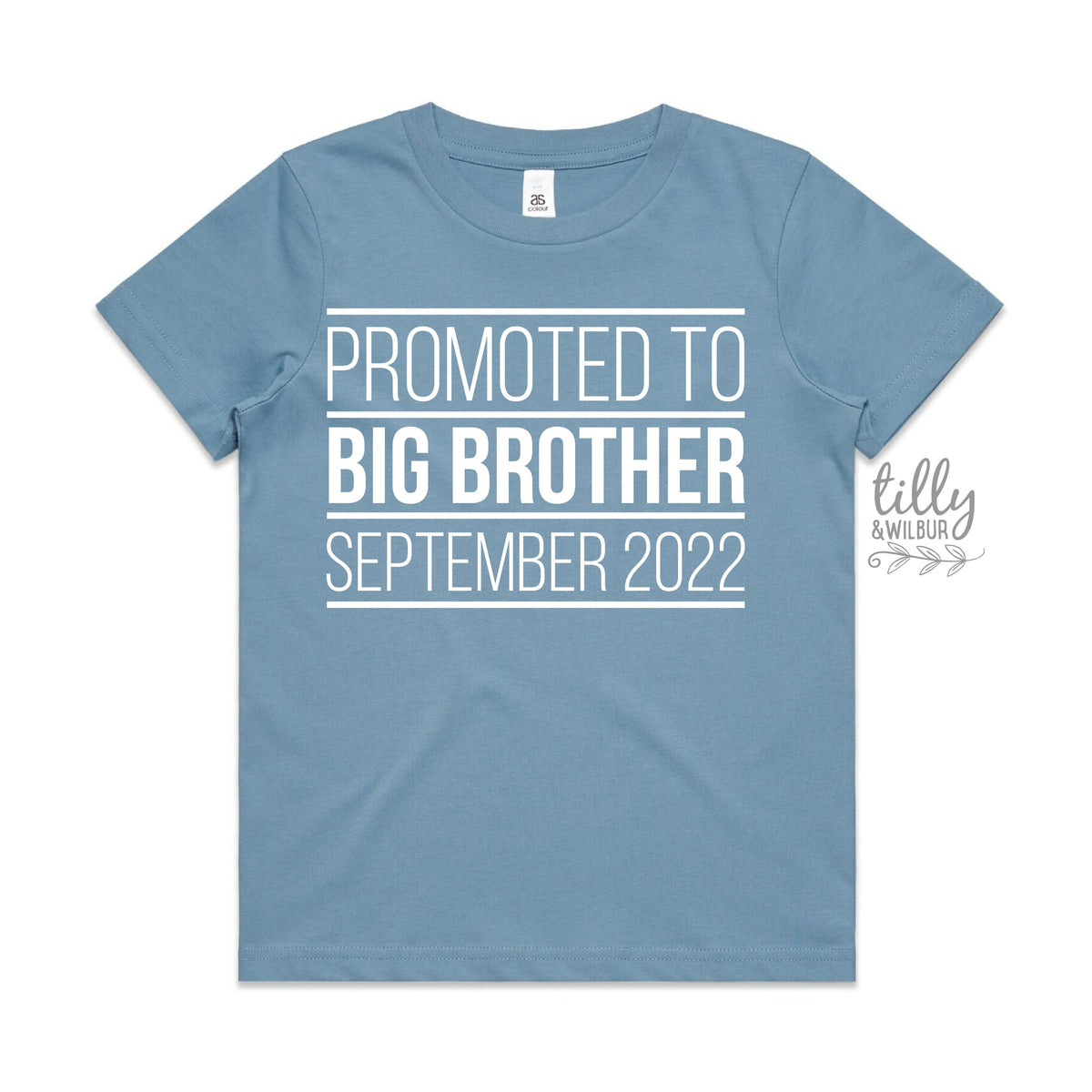 Promoted To Big Big Brother T-Shirt, I&amp;#39;m Going To Be A Big Brother T-Shirt, Personalised Pregnancy Announcement T-Shirt, Sibling T-Shirt