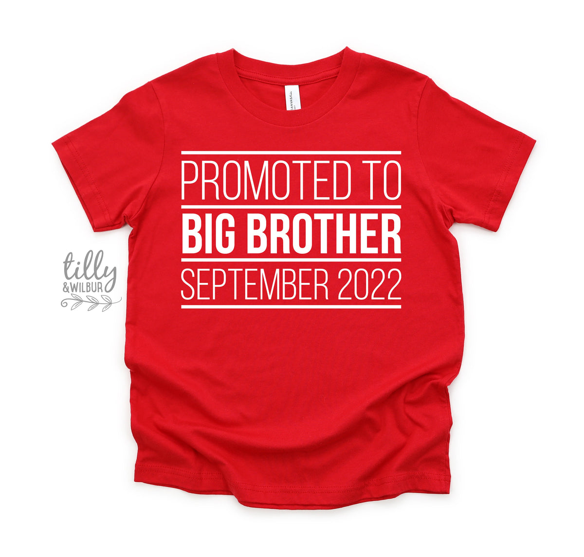 Promoted To Big Big Brother T-Shirt, I&#39;m Going To Be A Big Brother T-Shirt, Personalised Pregnancy Announcement T-Shirt, Sibling T-Shirt