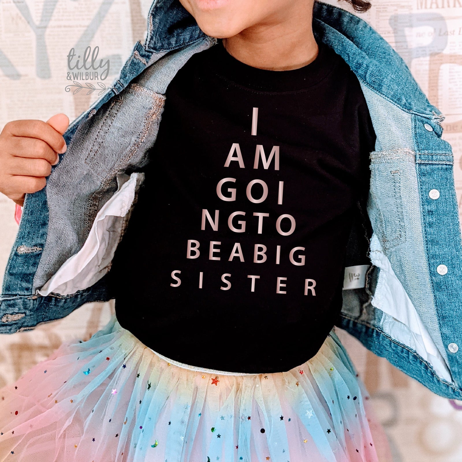 I Am Going To Be A Big Sister Eye Test T-Shirt, Eye Test Sister Shirt, I'm Going To Be A Big Sister Shirt, Pregnancy Announcement, Big Sis