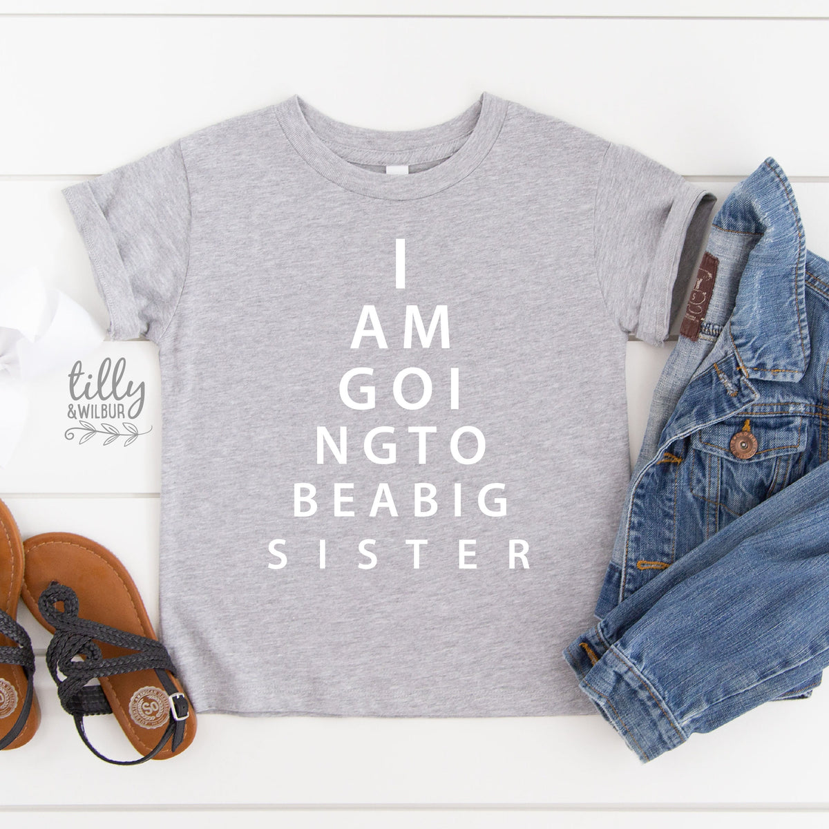 I Am Going To Be A Big Sister Eye Test T-Shirt, Eye Test Sister Shirt, I'm Going To Be A Big Sister Shirt, Pregnancy Announcement, Big Sis