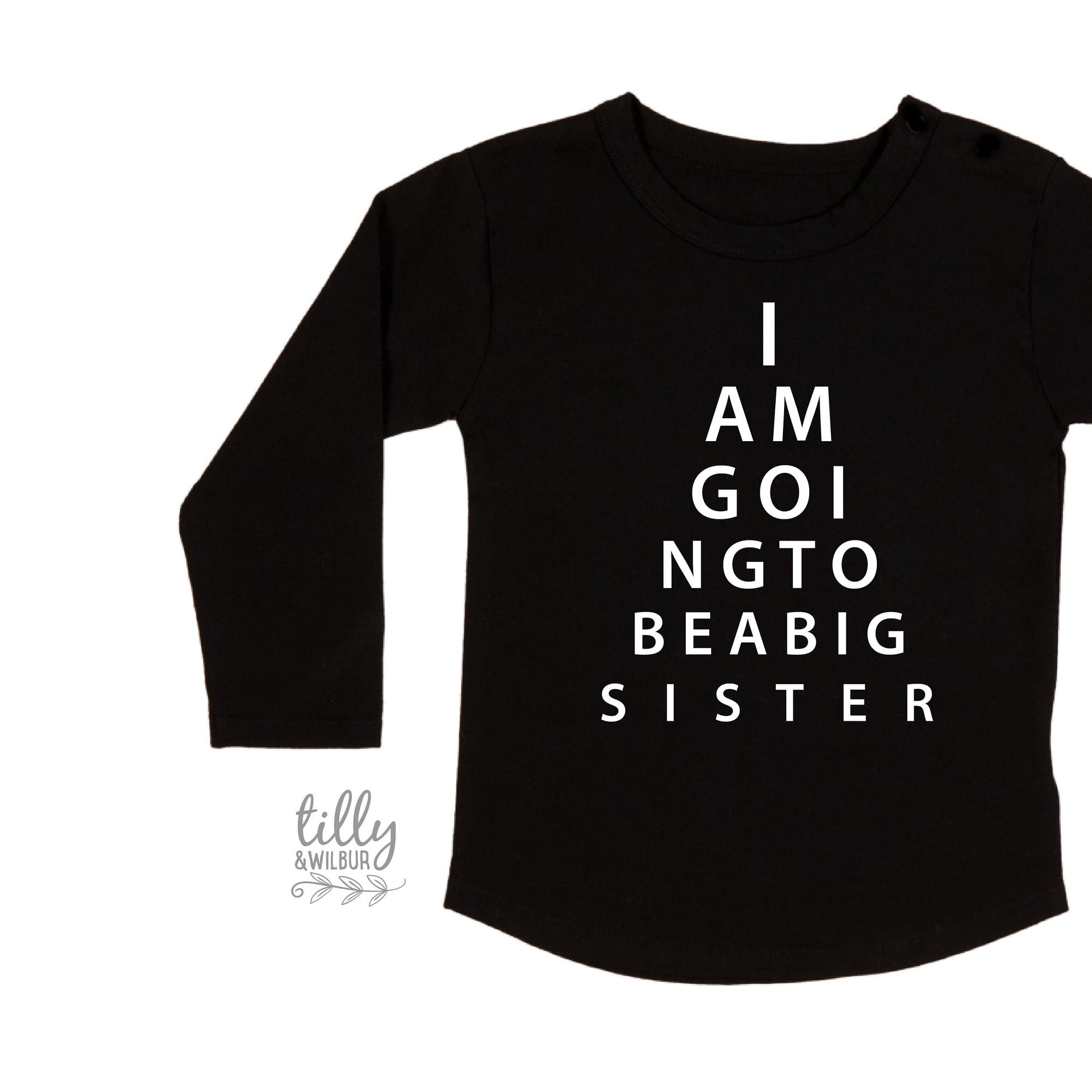 I Am Going To Be A Big Sister Eye Test T-Shirt, Eye Test Sister Shirt, I'm Going To Be A Big Sister Shirt, Pregnancy Announcement, Big Sis