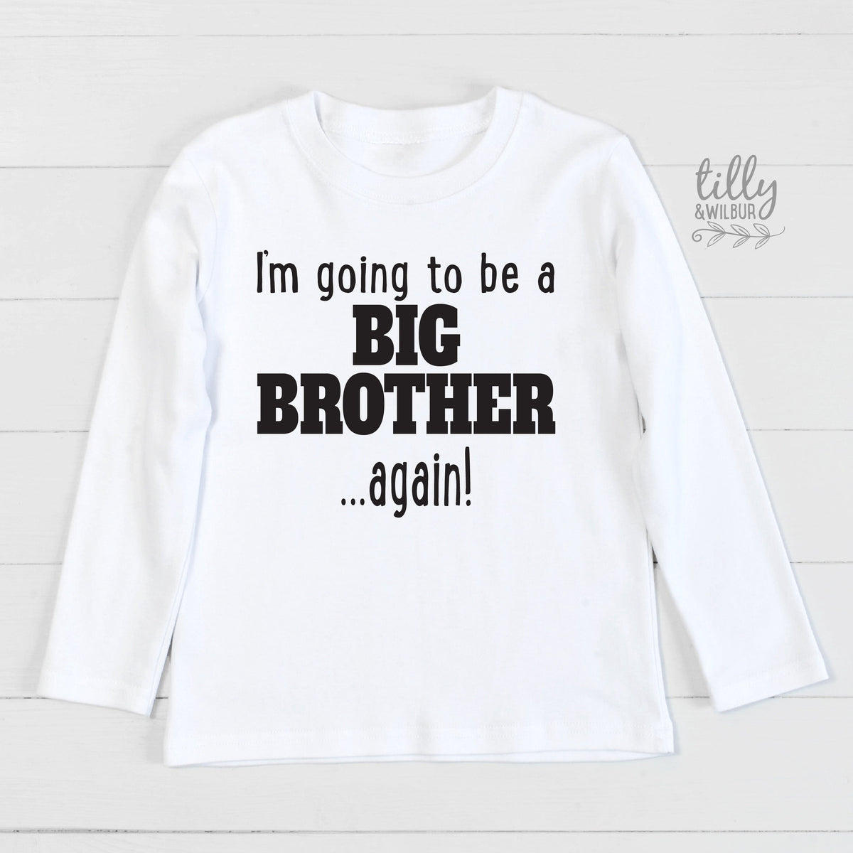 I&#39;m Going To Be A Big Brother... Again! Big Brother Again T-Shirt, Big Brother T-Shirt, Pregnancy Announcement, Sibling Shirt, Brother Tee