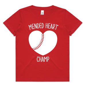 Mended Heart Champ T-Shirt, Heart Warrior T-Shirt, Zipper Club, CHD Awareness Shirt, Heart Defect, Heart Operation, ToF Awareness Tee