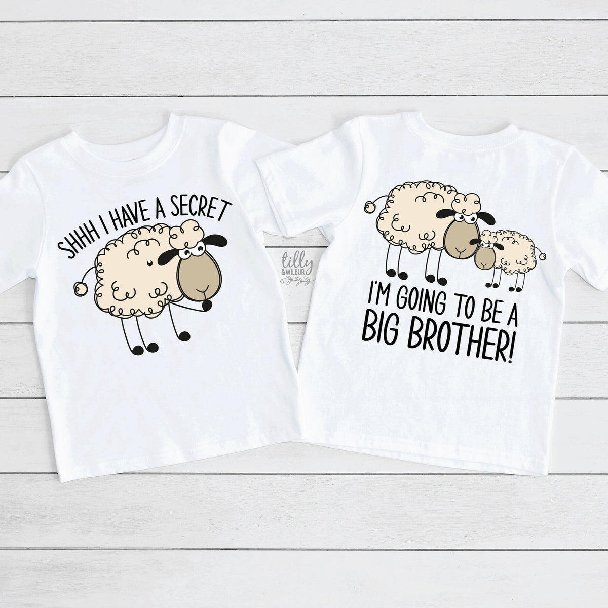 Big Brother T-Shirt, I&#39;ve Got A Secret, I&#39;m Going To Be A Big Brother T-Shirt, Front And Back Design, Pregnancy Announcement, Big Bro Shirt