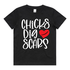 Chicks Dig Scars T-Shirt, Heart Hero T-Shirt, CHD Warrior T-Shirt, Heart Warrior T-Shirt, CHD Awareness, Heart Operation, ToF Awareness Tee