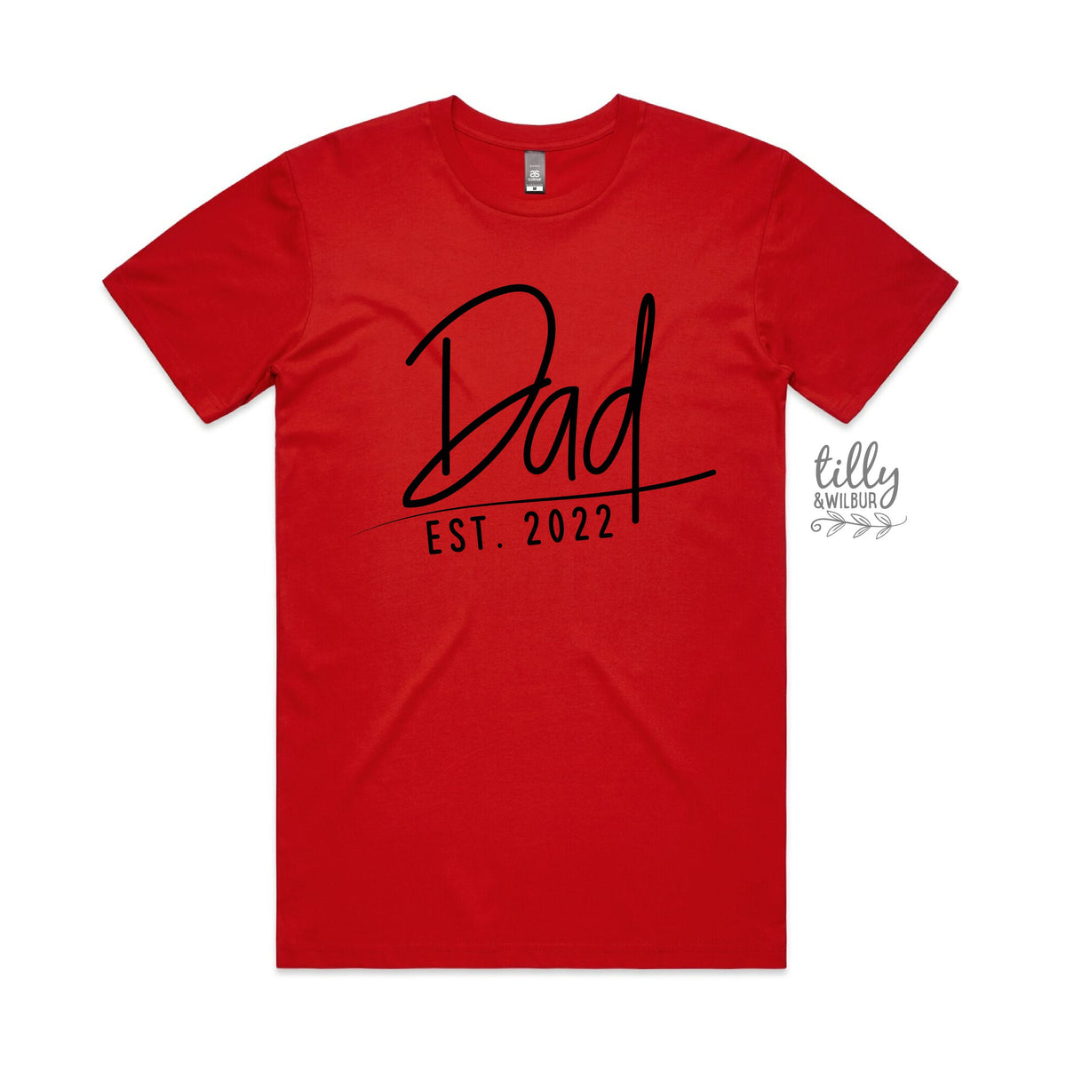 Dad Est. T-Shirt, Personalised Dad T-Shirt, Father&#39;s Day Gift, Men&#39;s Shirt Gift, Pregnancy Announcement Tee, New Dad Gift, Baby Shower Gift