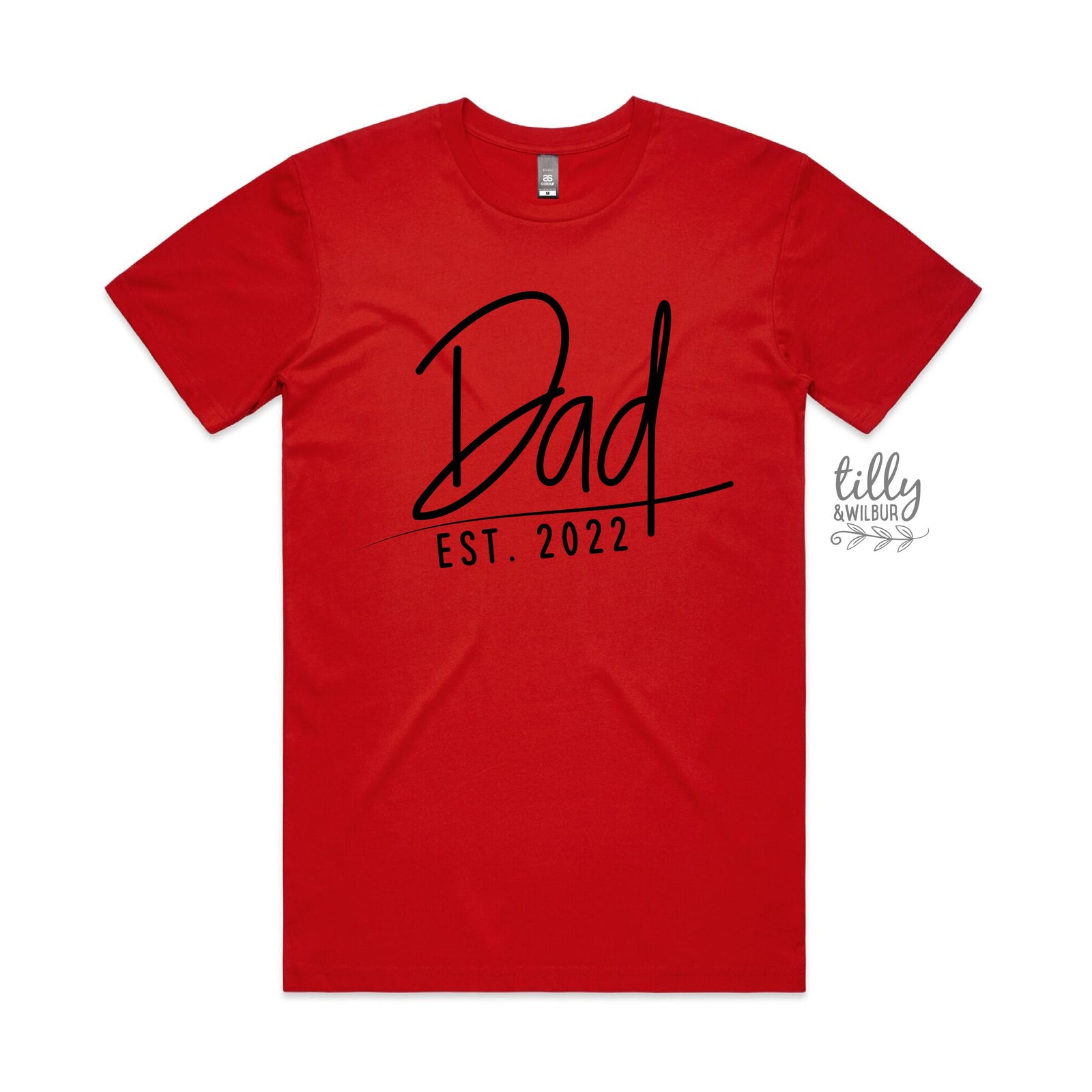 Dad Est. T-Shirt, Personalised Dad T-Shirt, Father's Day Gift, Men's Shirt Gift, Pregnancy Announcement Tee, New Dad Gift, Baby Shower Gift