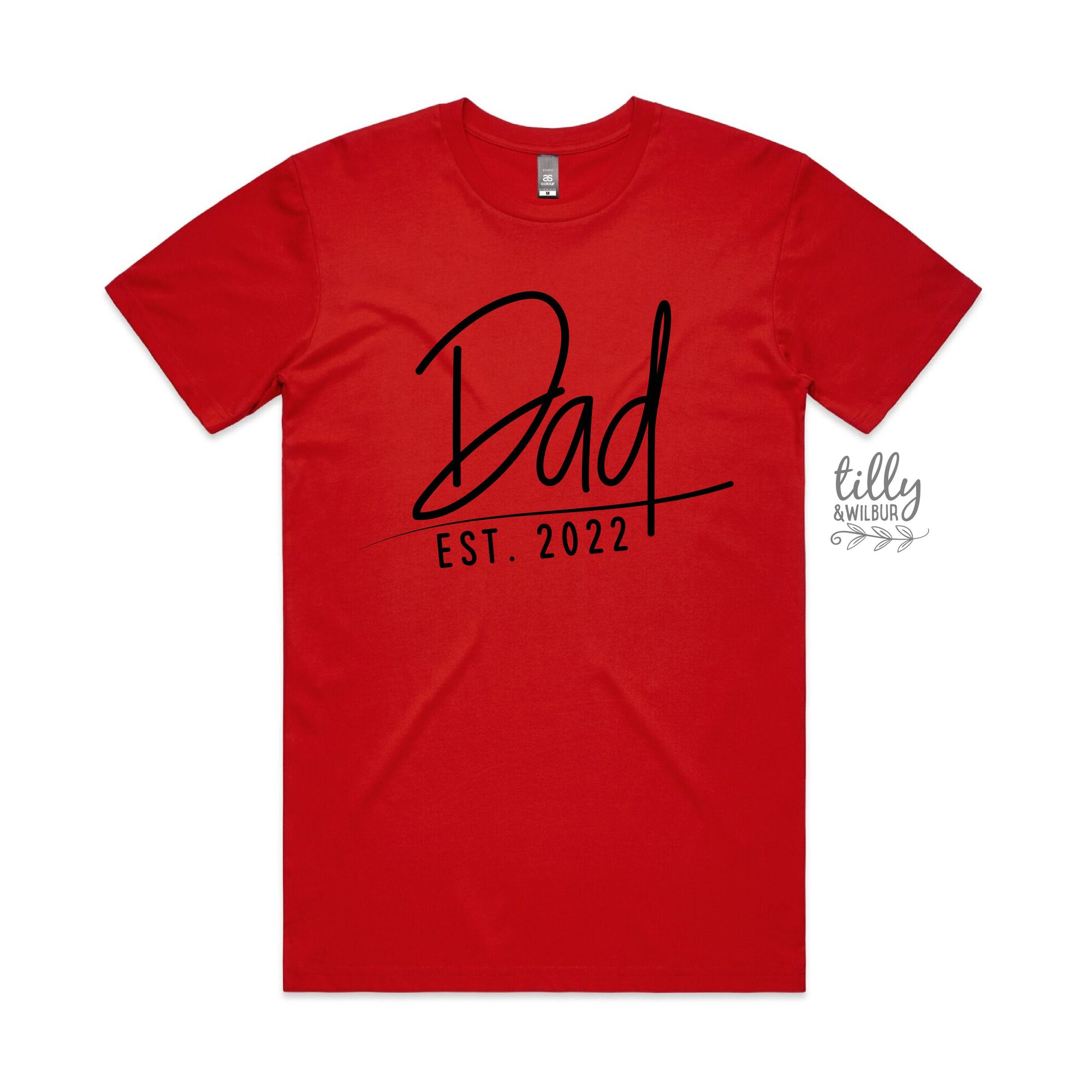 Dad Est. T-Shirt, Personalised Dad T-Shirt, Father's Day Gift, Men's Shirt Gift, Pregnancy Announcement Tee, New Dad Gift, Baby Shower Gift