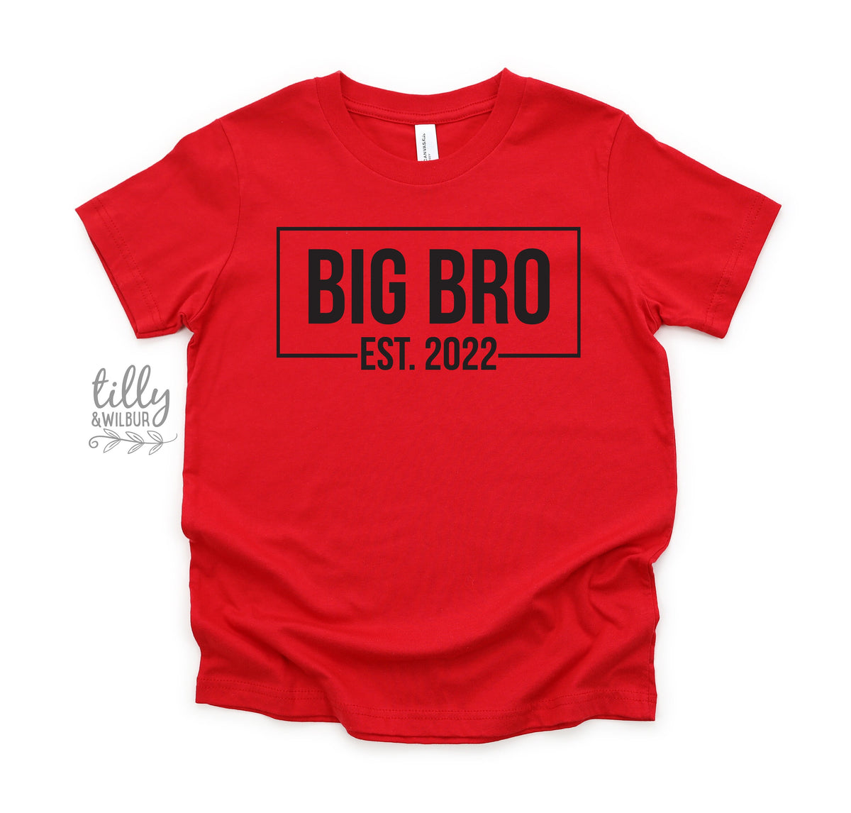Big Brother T-Shirt, Big Bro Est, Promoted To Big Brother T-Shirt, Personalised Date, I&#39;m Going To Be A Big Brother, Pregnancy Announcement
