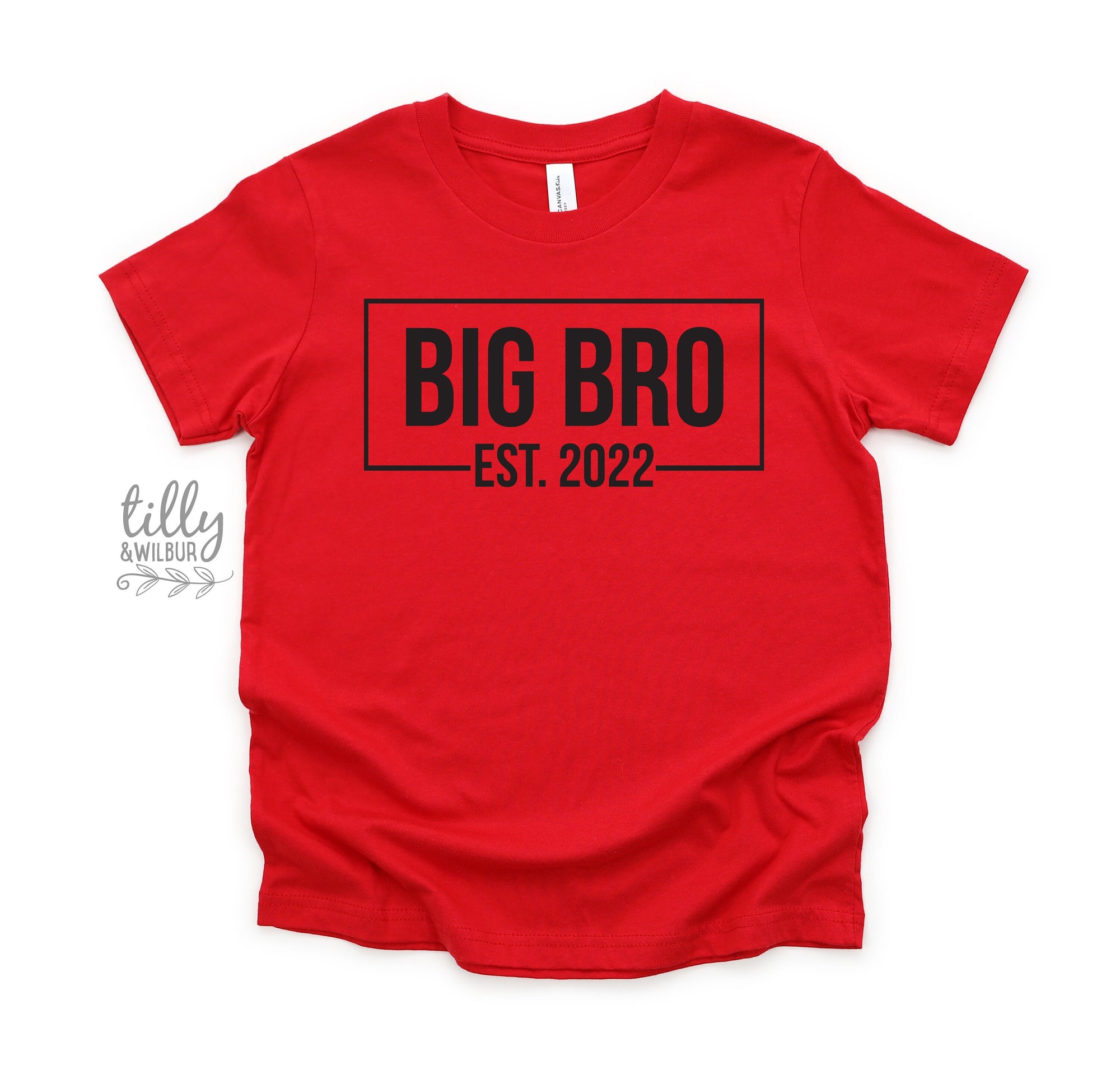 Big Brother T-Shirt, Big Bro Est, Promoted To Big Brother T-Shirt, Personalised Date, I'm Going To Be A Big Brother, Pregnancy Announcement