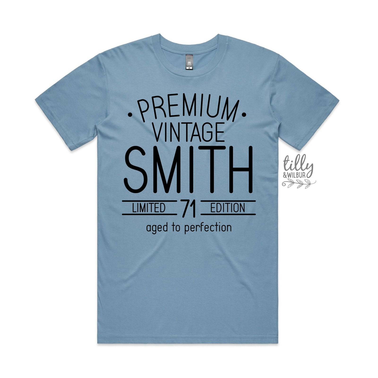 Men's Birthday T-Shirt, Premium Vintage T-Shirt, Personalised Birthday T-Shirt For Men, Limited Edition Men's Tee, Aged To Perfection Shirt