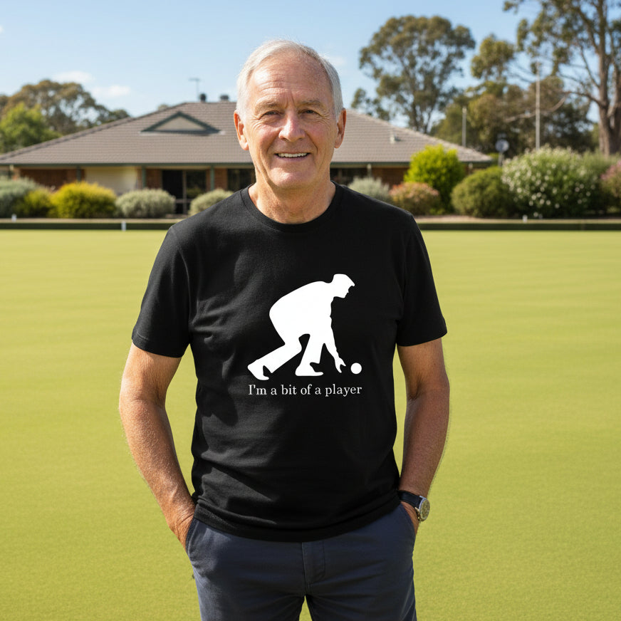 Lawn Bowls T-Shirt, I&#39;m A Big Of A Player T-Shirt, Men&#39;s Lawn Bowls T-Shirt, Funny Lawn Bowls T-Shirt, Mens Gift, Mens Birthday, Lawn Bowler