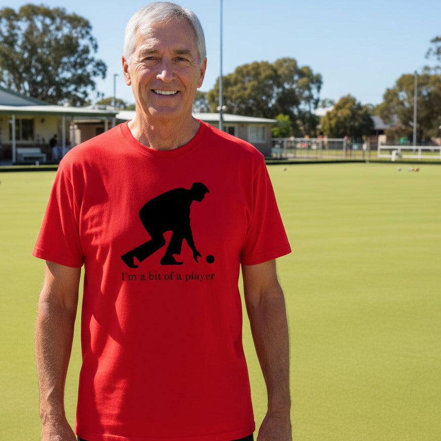 Lawn Bowls T-Shirt, I&#39;m A Big Of A Player T-Shirt, Men&#39;s Lawn Bowls T-Shirt, Funny Lawn Bowls T-Shirt, Mens Gift, Mens Birthday, Lawn Bowler