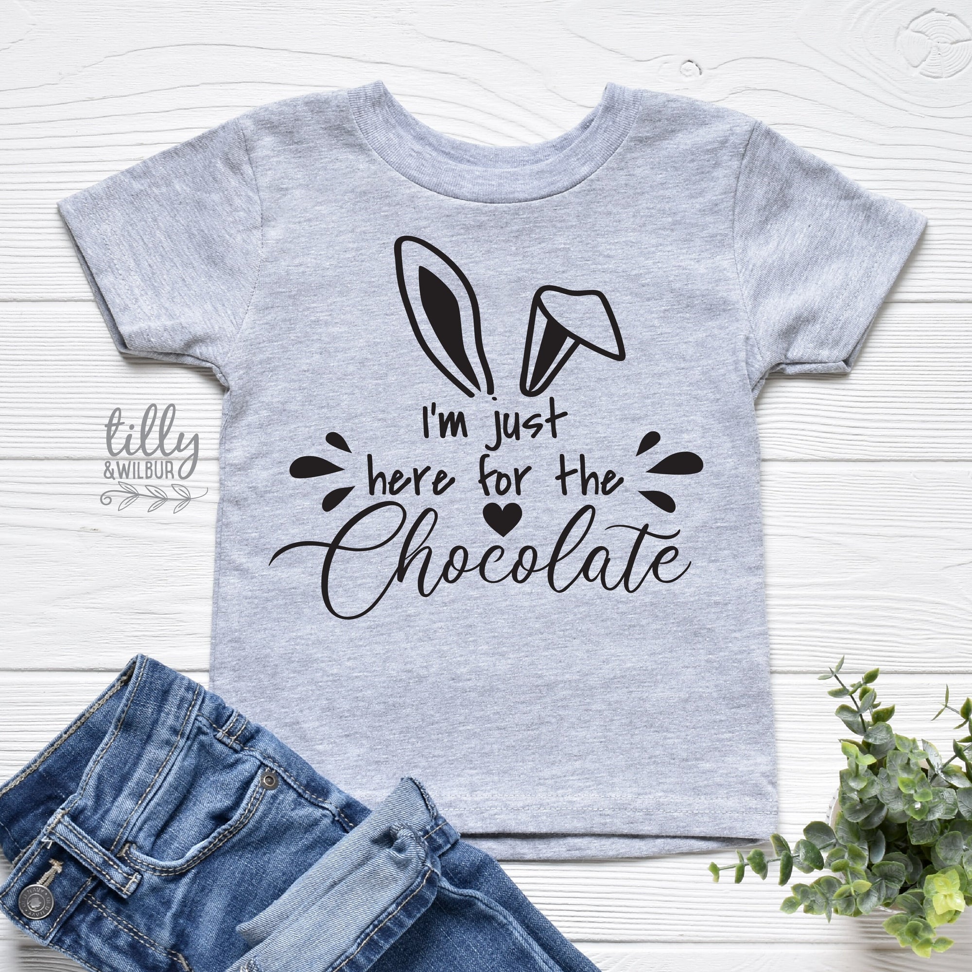 Easter T-Shirt, I'm Just Here For The Chocolate T-Shirt, Easter Egg Hunt T-Shirt, Easter Gift, Chocolate Lover Easter T-Shirt, Funny Easter