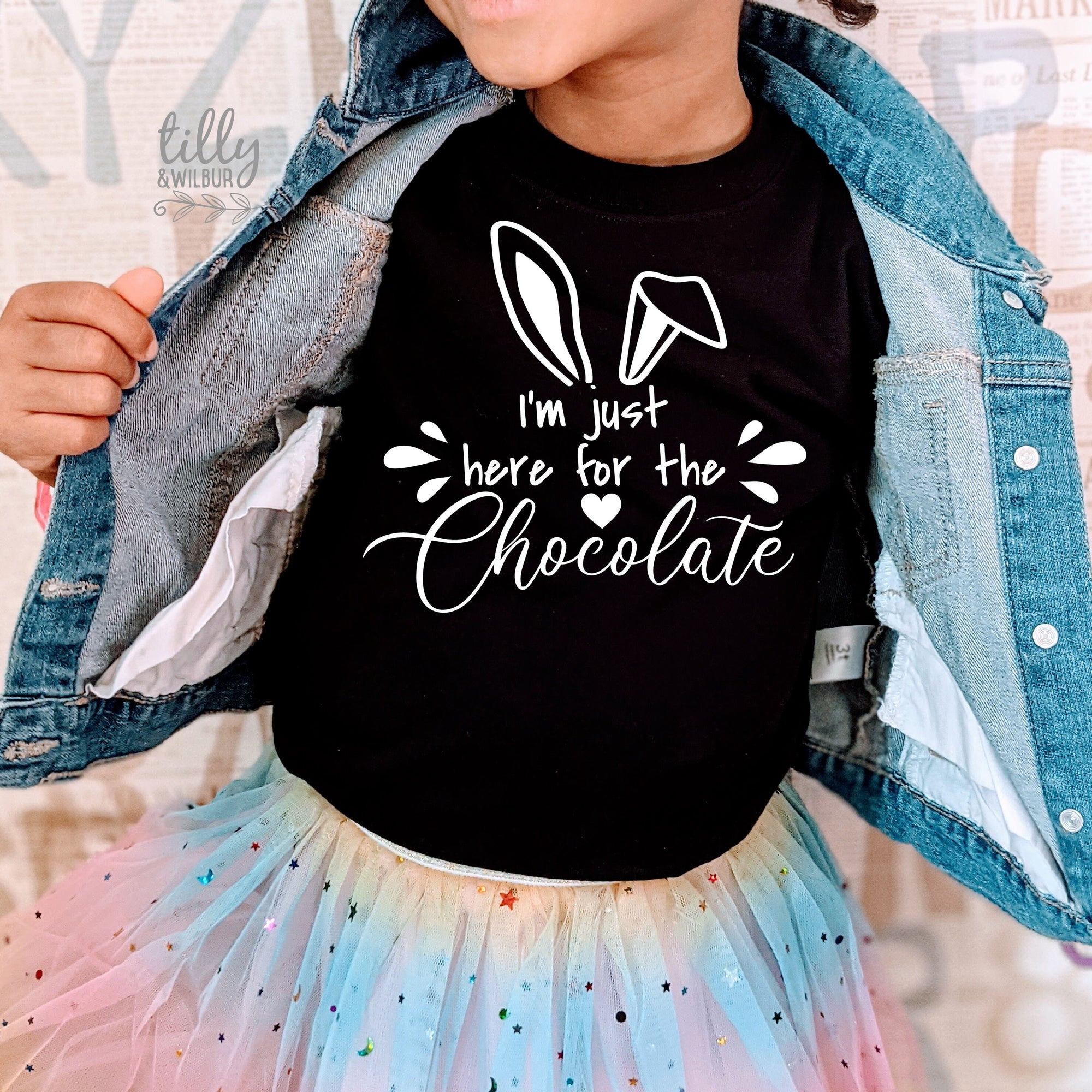 Easter T-Shirt, I'm Just Here For The Chocolate T-Shirt, Easter Egg Hunt T-Shirt, Easter Gift, Chocolate Lover Easter T-Shirt, Funny Easter