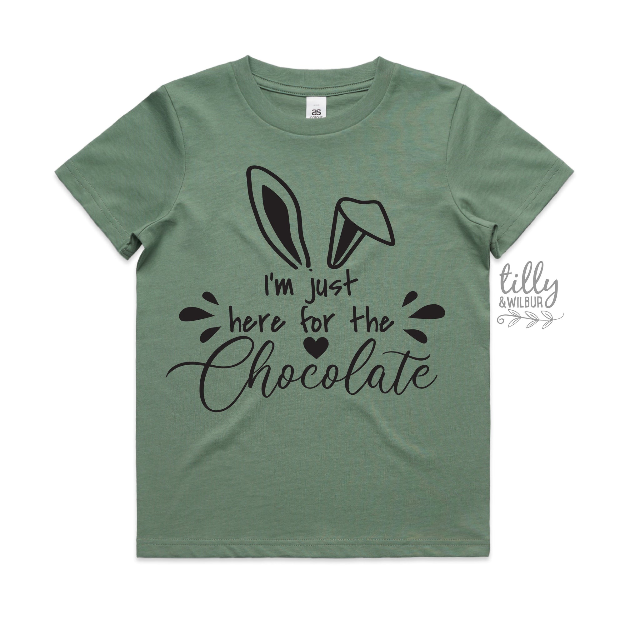 Easter T-Shirt, I'm Just Here For The Chocolate T-Shirt, Easter Egg Hunt T-Shirt, Easter Gift, Chocolate Lover Easter T-Shirt, Funny Easter