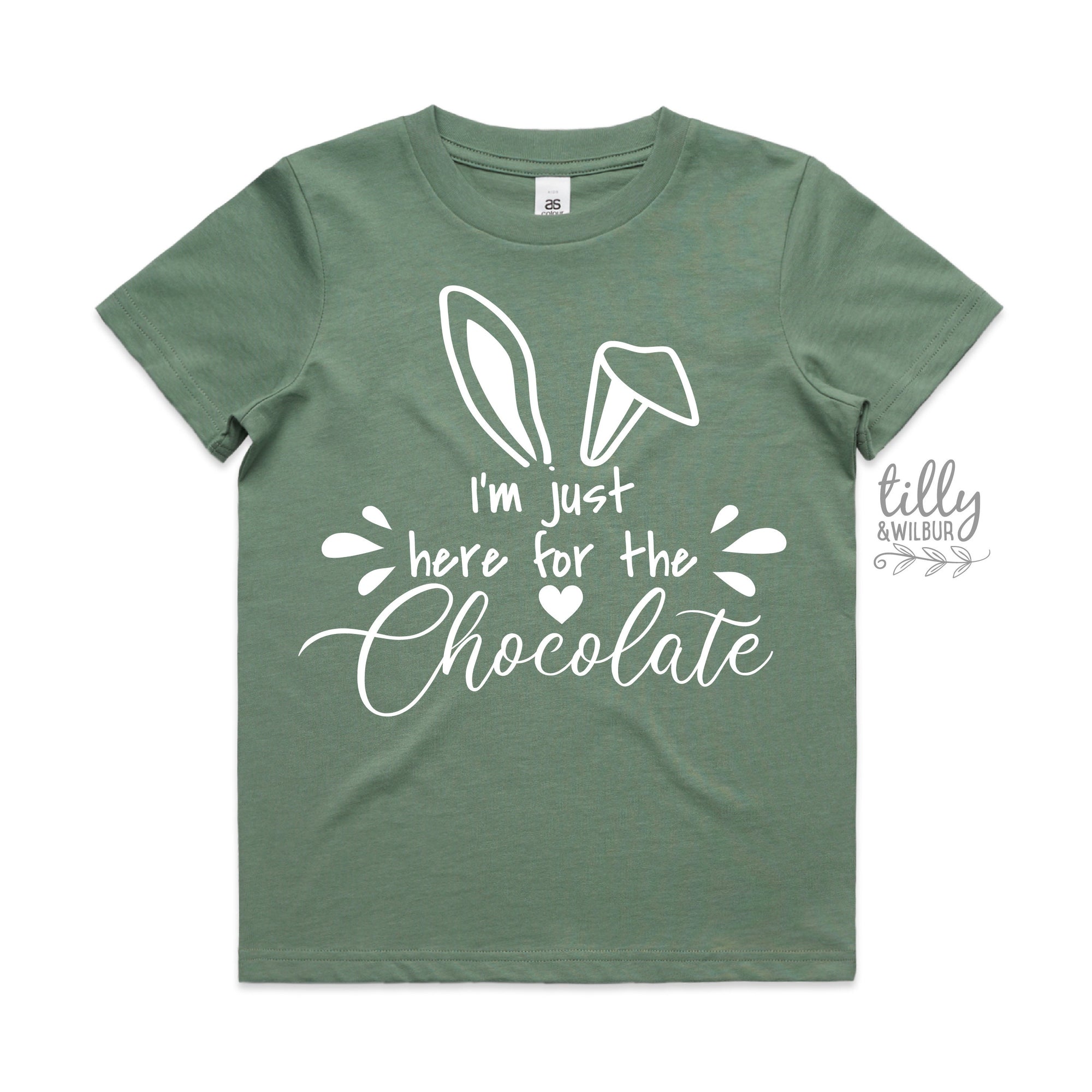 Easter T-Shirt, I'm Just Here For The Chocolate T-Shirt, Easter Egg Hunt T-Shirt, Easter Gift, Chocolate Lover Easter T-Shirt, Funny Easter