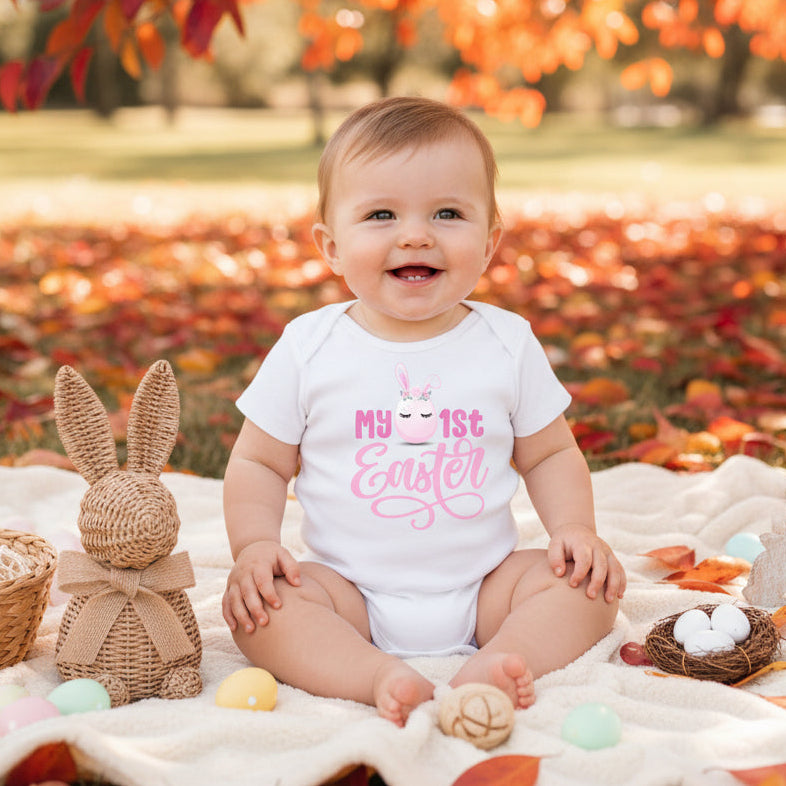 baby girl first easter bodysuit pink bunny design newborn easter outfit australia