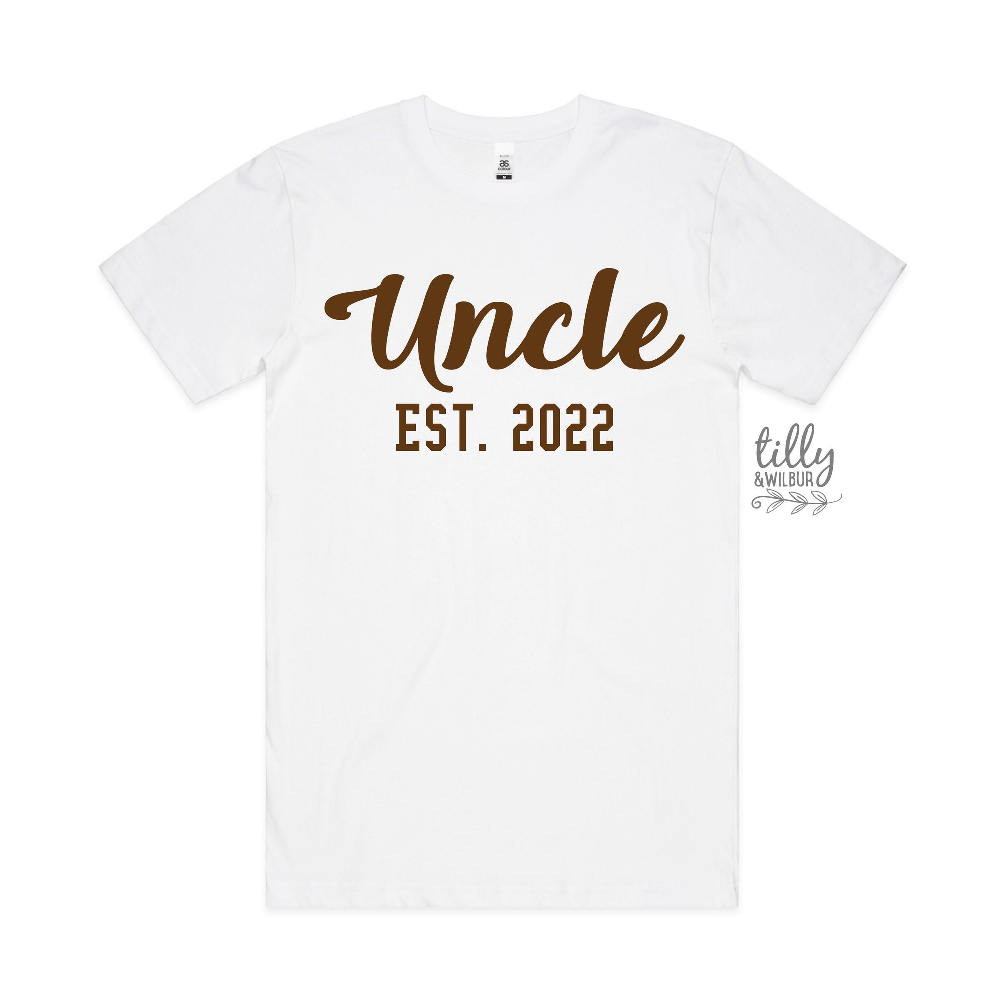 Uncle T-Shirt, Uncle Est. T-Shirt, Personalised Pregnancy Announcement Shirt, I'm Going To Be An Uncle, Baby Shower Gift, Niece Nephew Gift