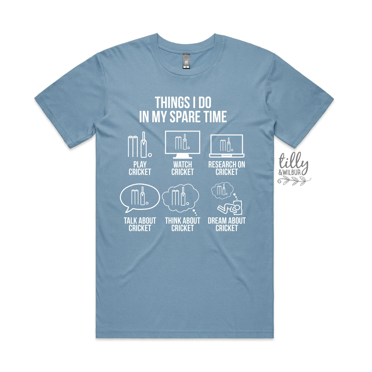 Cricket T-Shirt, Things I Do In My Spare Time, Men&#39;s Cricket T-Shirt, Funny Cricket T-Shirt, Funny Dad T-Shirt, Men&#39;s Gift, Men&#39;s Birthday
