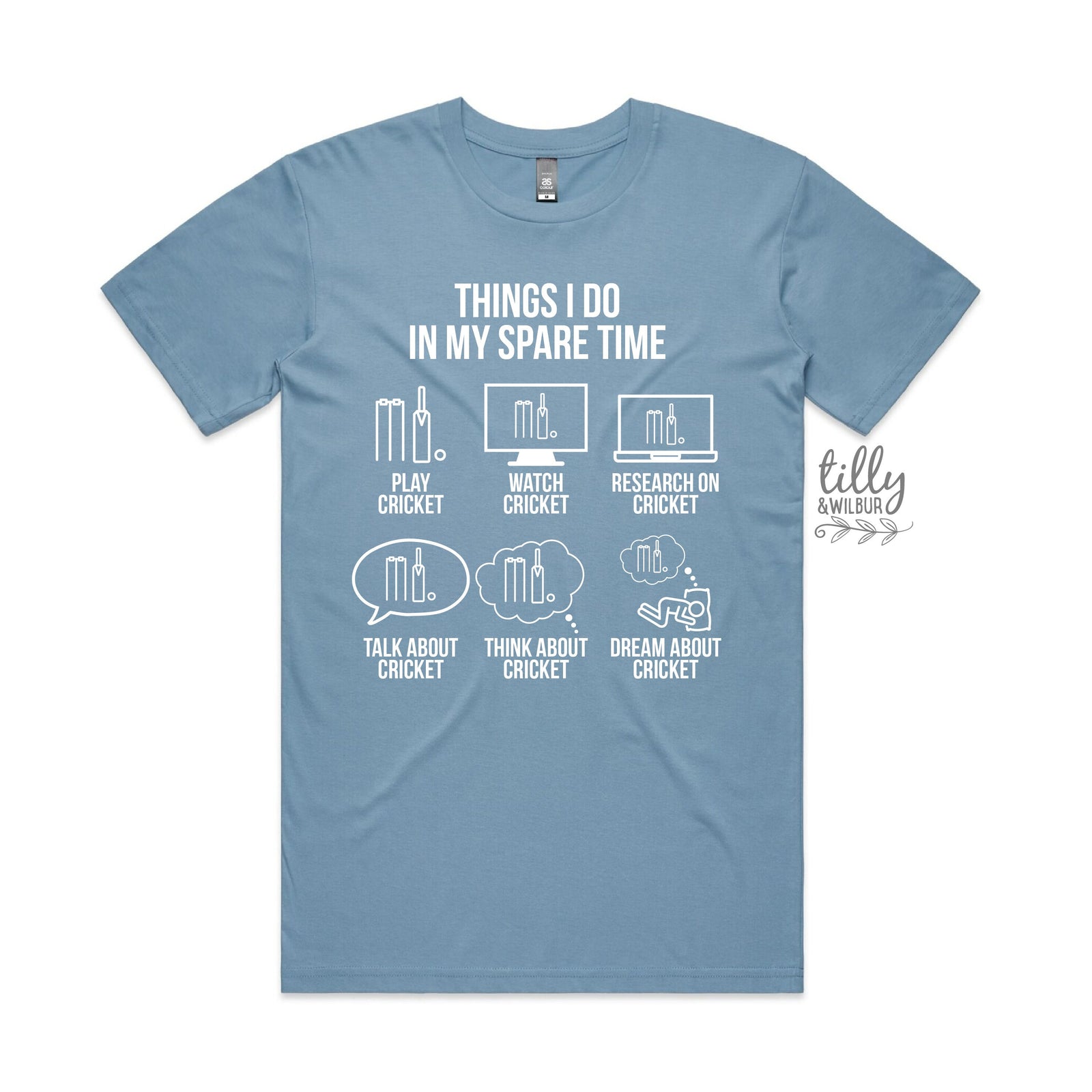 Cricket T-Shirt, Things I Do In My Spare Time, Men's Cricket T-Shirt, Funny Cricket T-Shirt, Funny Dad T-Shirt, Men's Gift, Men's Birthday