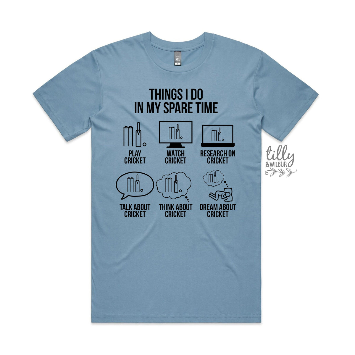 Cricket T-Shirt, Things I Do In My Spare Time, Men&#39;s Cricket T-Shirt, Funny Cricket T-Shirt, Funny Dad T-Shirt, Men&#39;s Gift, Men&#39;s Birthday