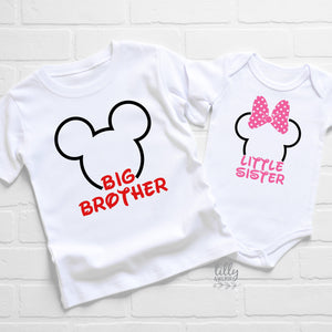 Big Brother Little Sister Set, Big Bro Little Sis Set, Matching Sister Brother Outfits,  Sibling T-Shirts, Big Sister Shirt, Little Brother