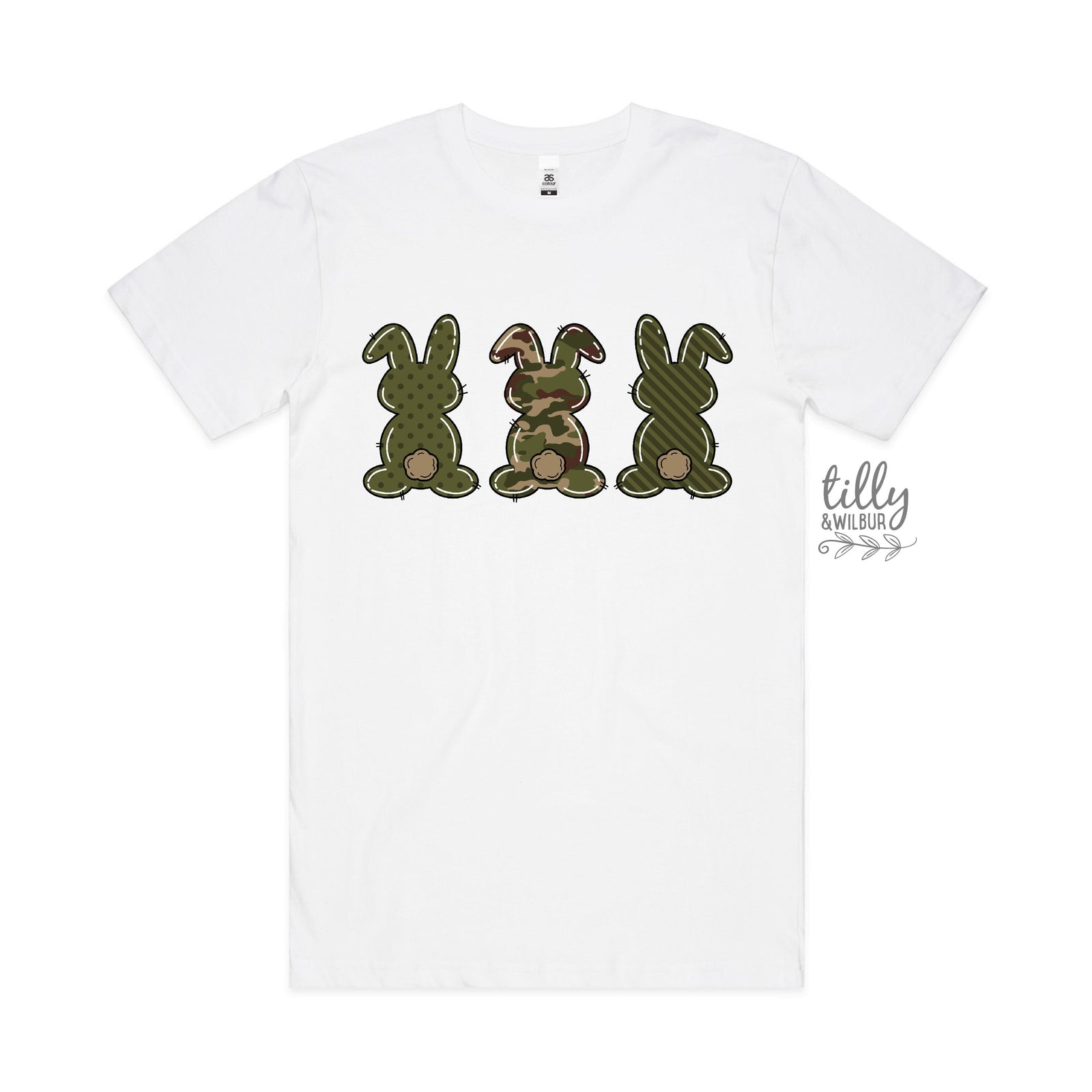 Easter T-Shirt, Men's Easter T-Shirt, Easter Egg Hunt T-Shirt, Men's Easter Gift, Men's Easter Outfit, Camo Bunny Rabbits, Camouflage Easter