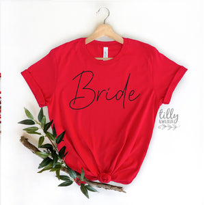 Bride T-Shirt, Wifey T-Shirt, New Bride, Mrs Shirt, Engagement T-Shirt, Bridal Gift, Wedding Gift, Just Married T-Shirt, Wedding T-Shirt